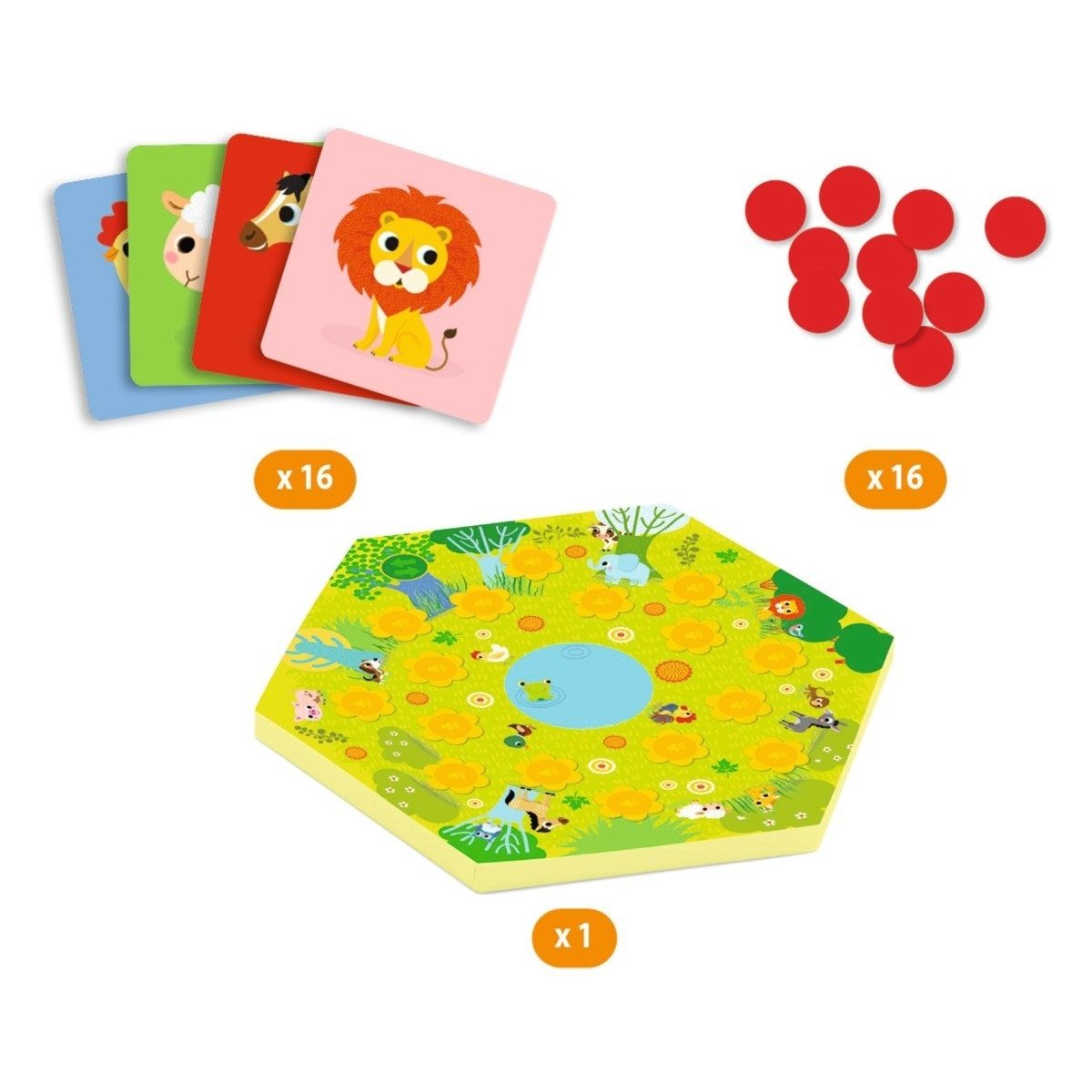 DJECO Spiel Memo Meuh Familienspiel für Kinder, Memo Meuh, Gesellschaftsspiel