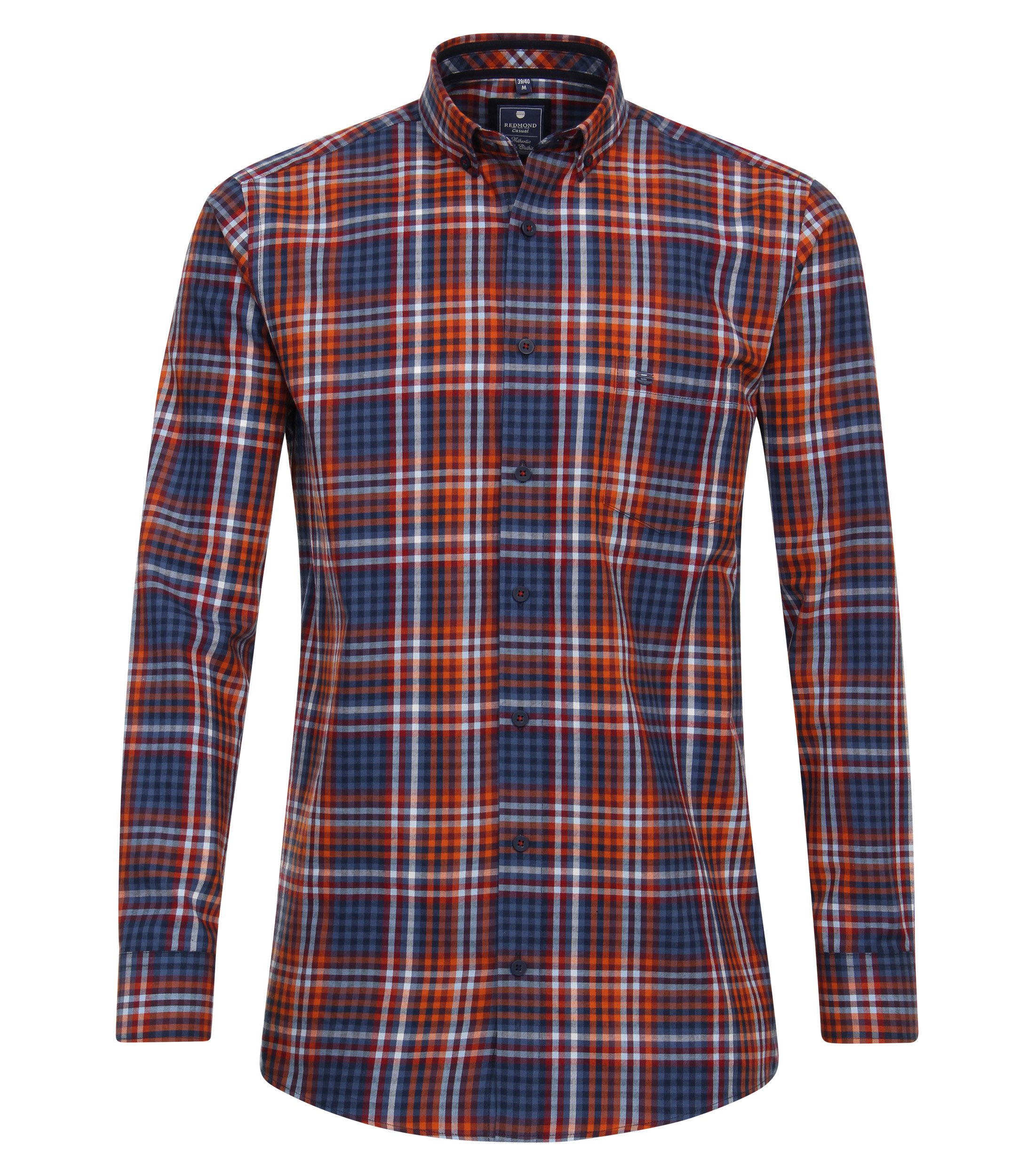 Langarmhemd kariert Comfort Fit