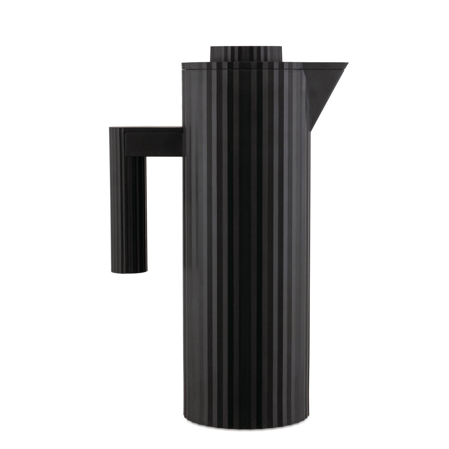 Alessi Isolierkanne Plissé Schwarz 1000 ml, 1 l