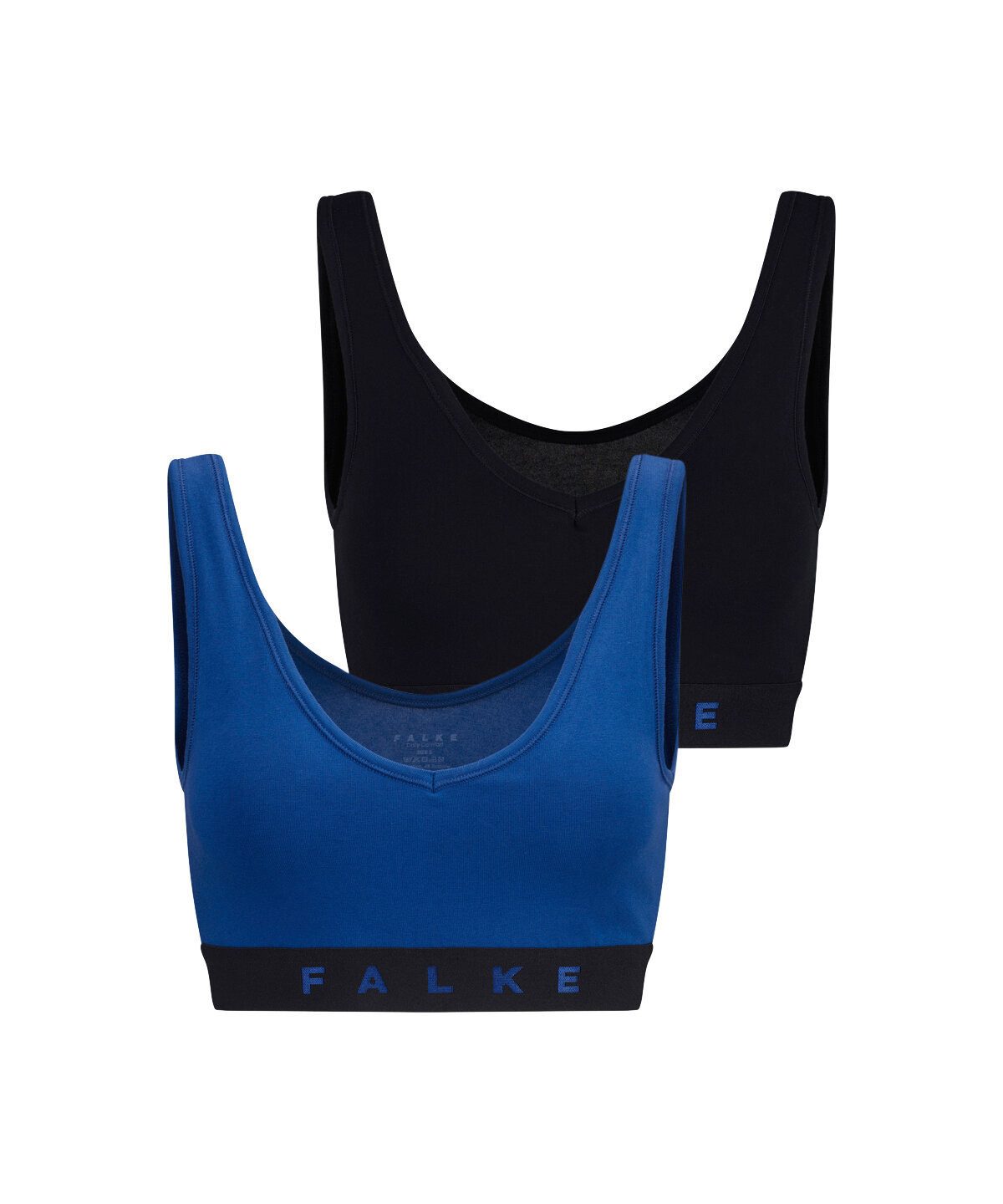 Falke Bustier Daily Comfort (2er Pack) ohne Bügel, Polster und Verschluss, weich, Cotton-Mix