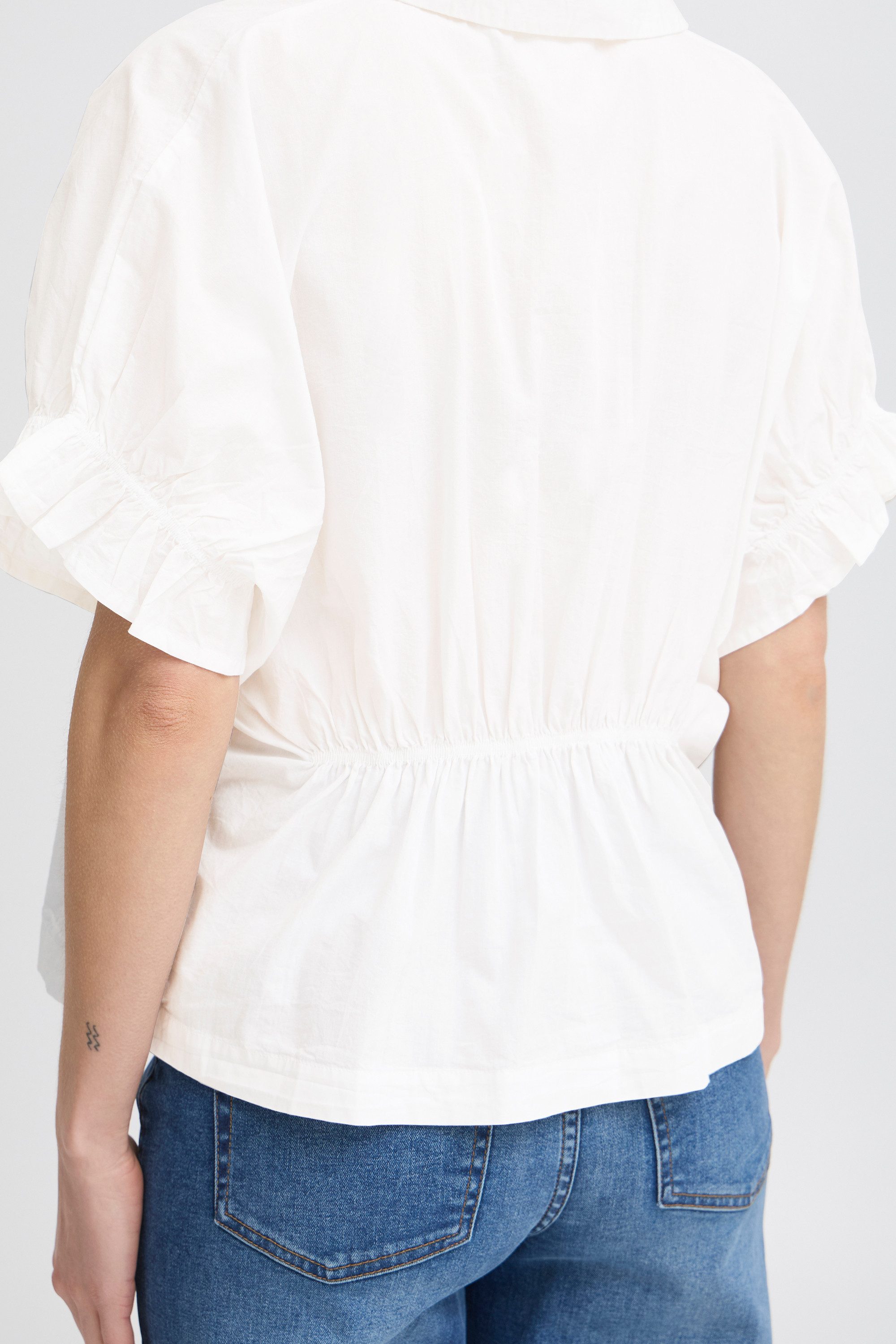 Ichi Kurzarmhemd Kurzarm-Bluse IHSAMI