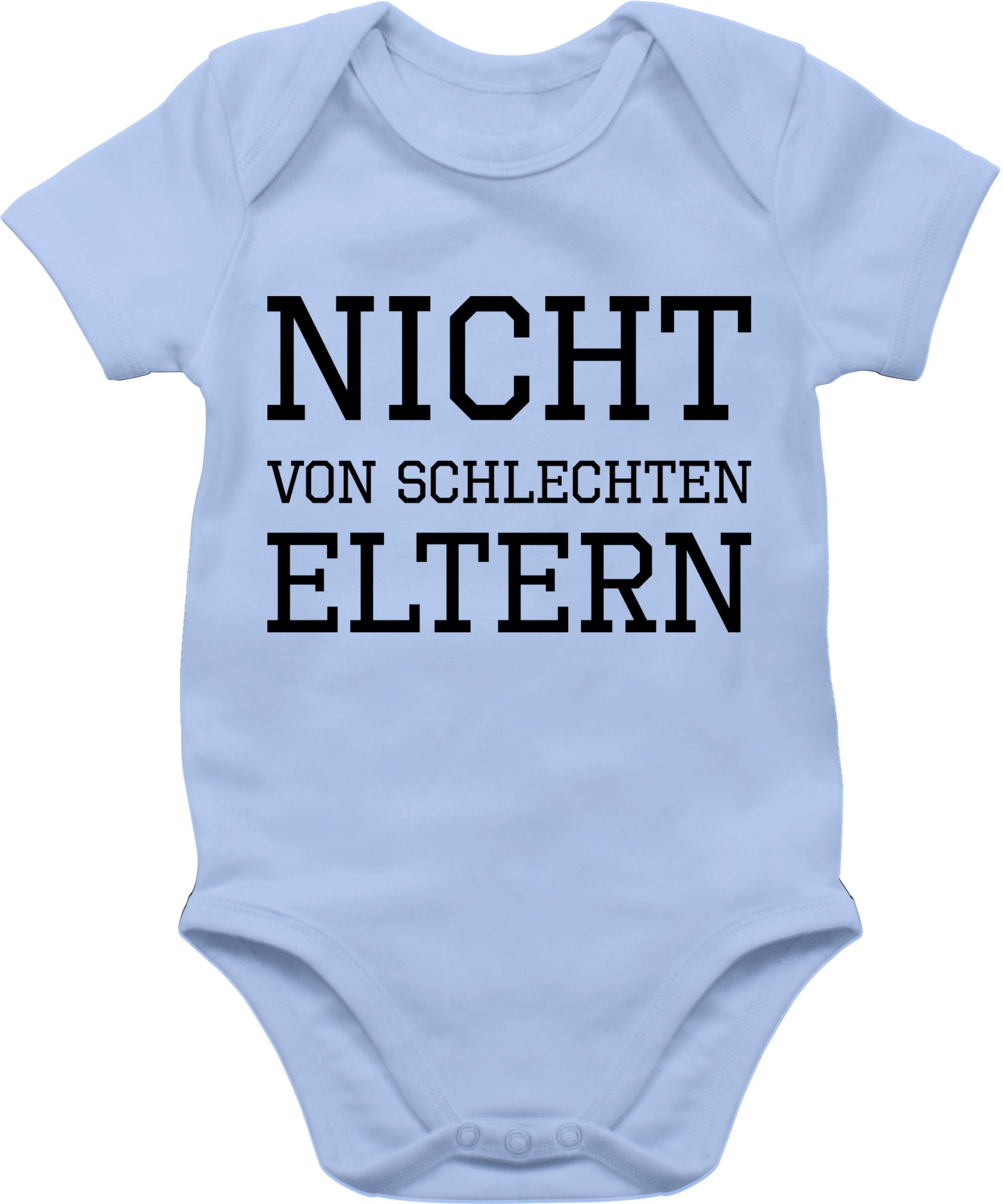 Shirtracer Shirtbody Nicht von schlechten Eltern Sprüche Baby 1 Babyblau