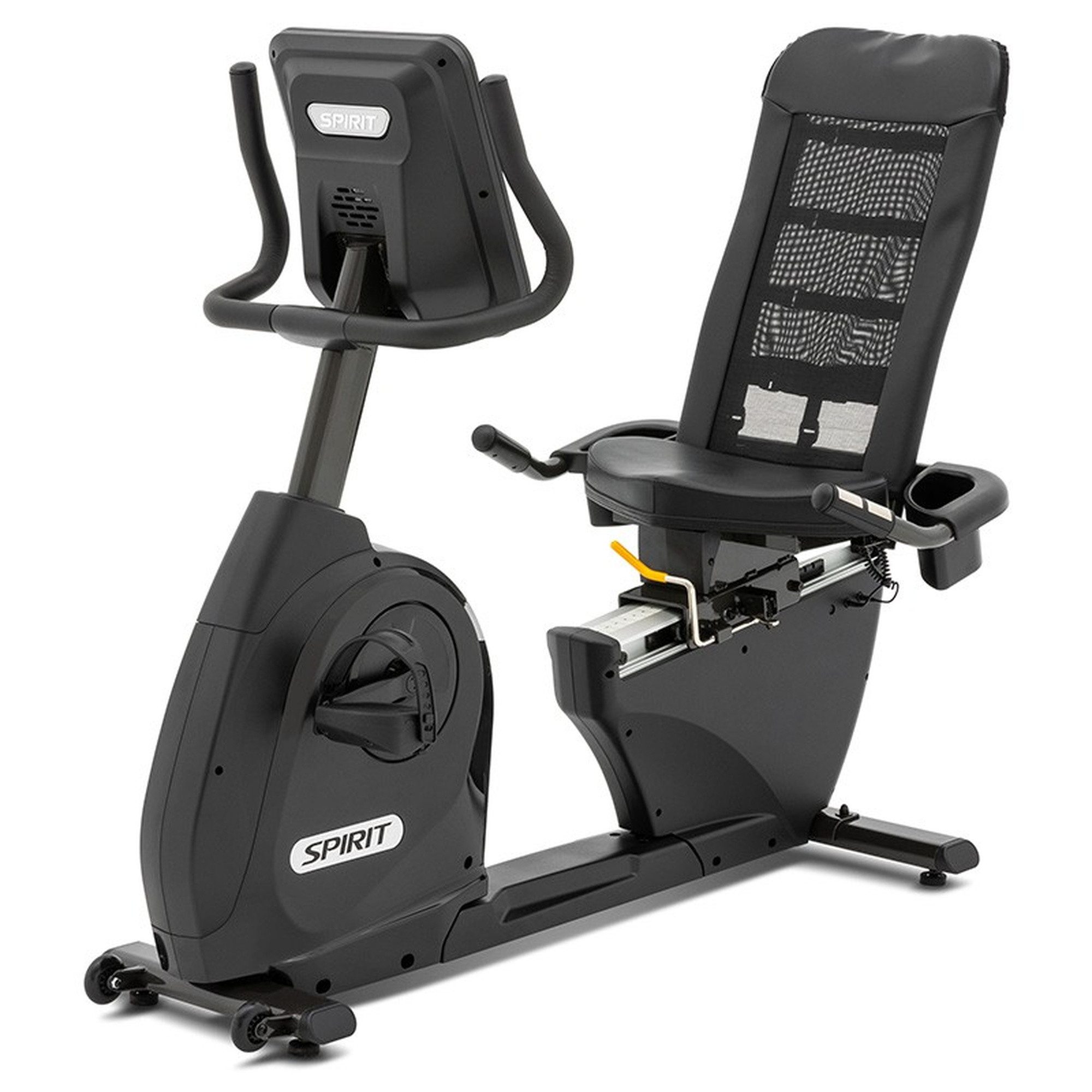 Spirit Fitness Liege-Ergometer Spirit Fitness Liegeergometer XBR25 Black, 20 Widerstandsstufen, Mesh-Sitz, Handpulssensoren