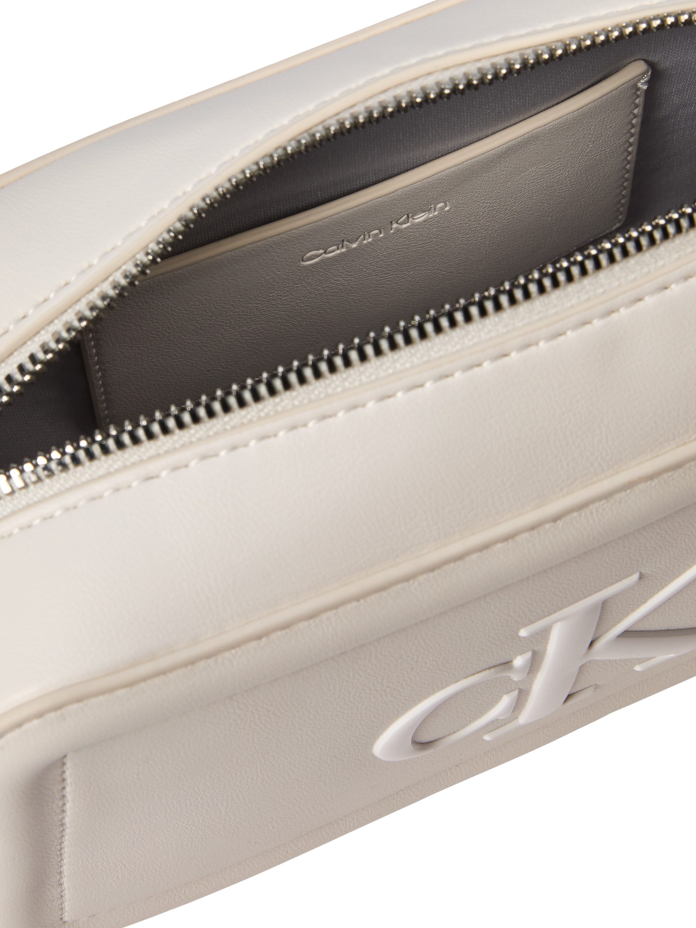Calvin Klein Mini Bag BOLD CK CAMERA BAG, kleine Damen-Umhängetasche, Schultertasche, Kamerabag mit CK-Logo