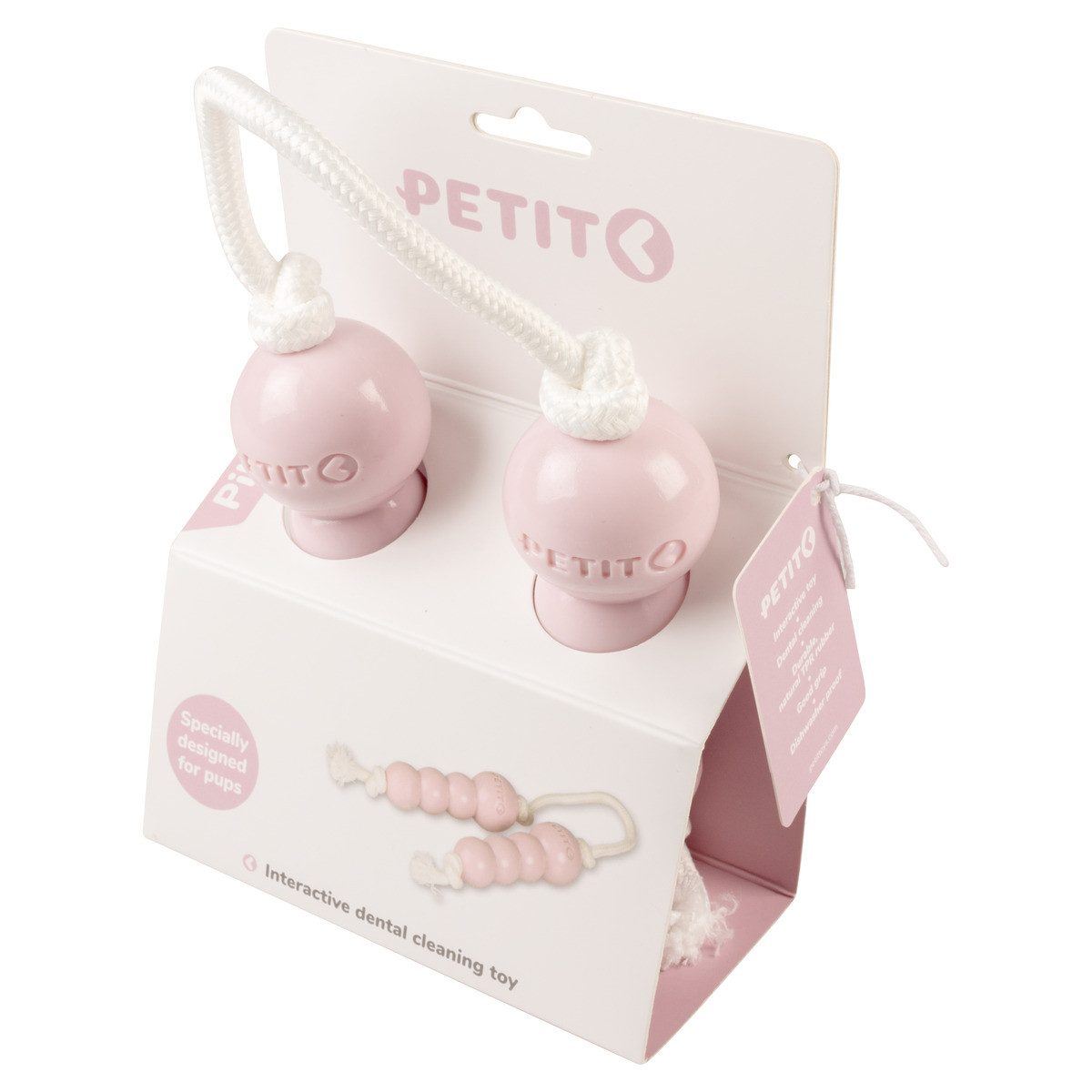 DUVO+ Spielknochen Petit Pilou Kauspielzeug rosa