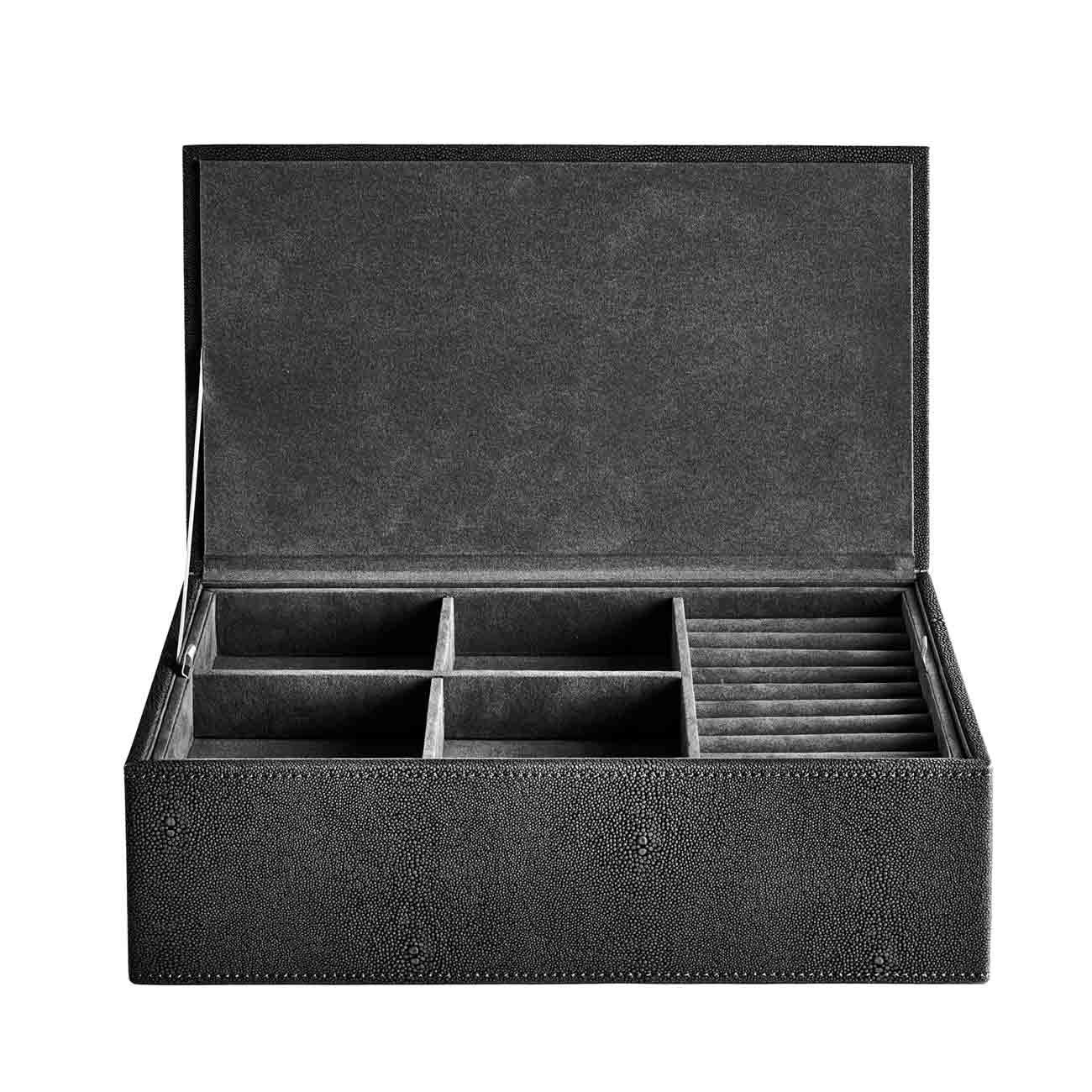 STOBAZA Fächer Schmuckbox Mit Transparentem Deckel Produktbild-Vorschau 2