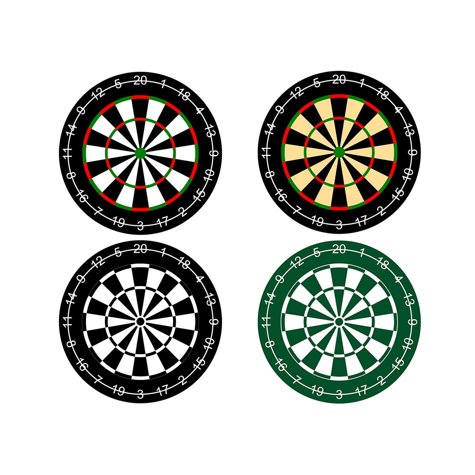 HTI-Line Glasuntersetzer Untersetzer 4-tlg Dart, 4-tlg., rutschfeste Unterseite