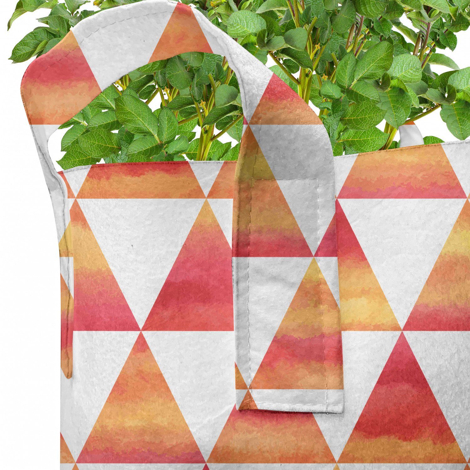 Abakuhaus Pflanzkübel hochleistungsfähig Stofftöpfe geometrische Kunst Griffen Pflanzen, Abstrakt mit Dreieck für