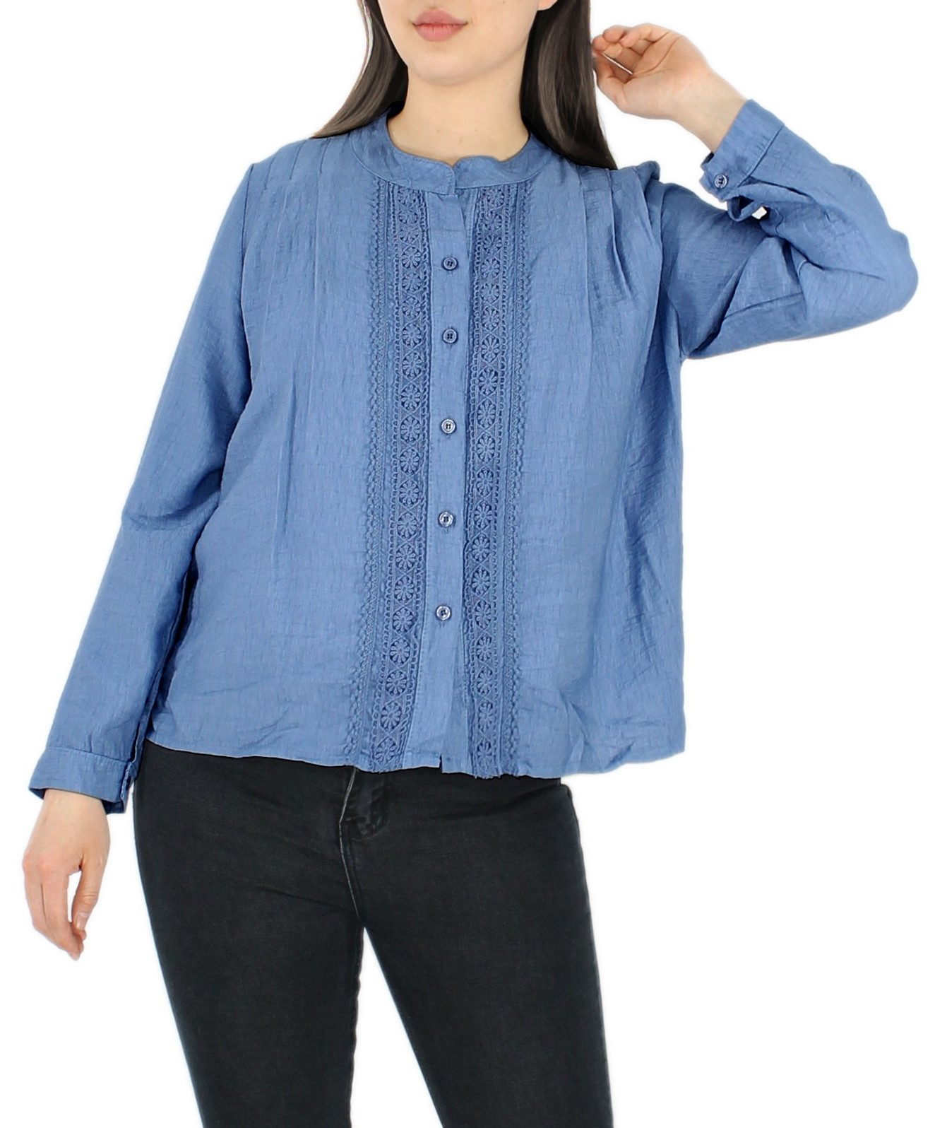 dy_mode Langarmbluse Damenbluse – Stilvolle Tunika günstig online kaufen