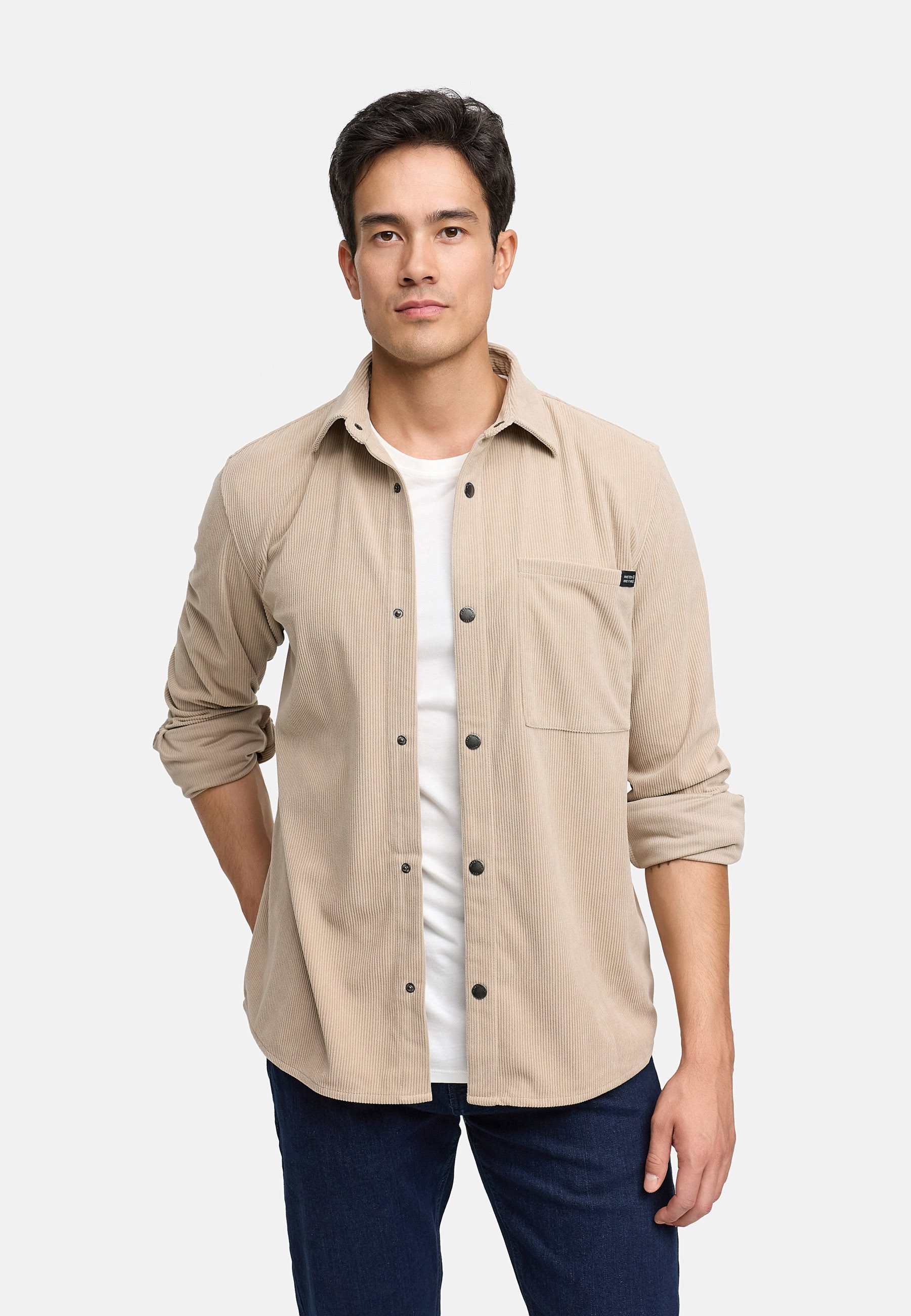 INDICODE Langarmhemd Herren INNemoto Shirt Herrenhemd Langarm Übergangs- und Freizeitshirt im modernen Look