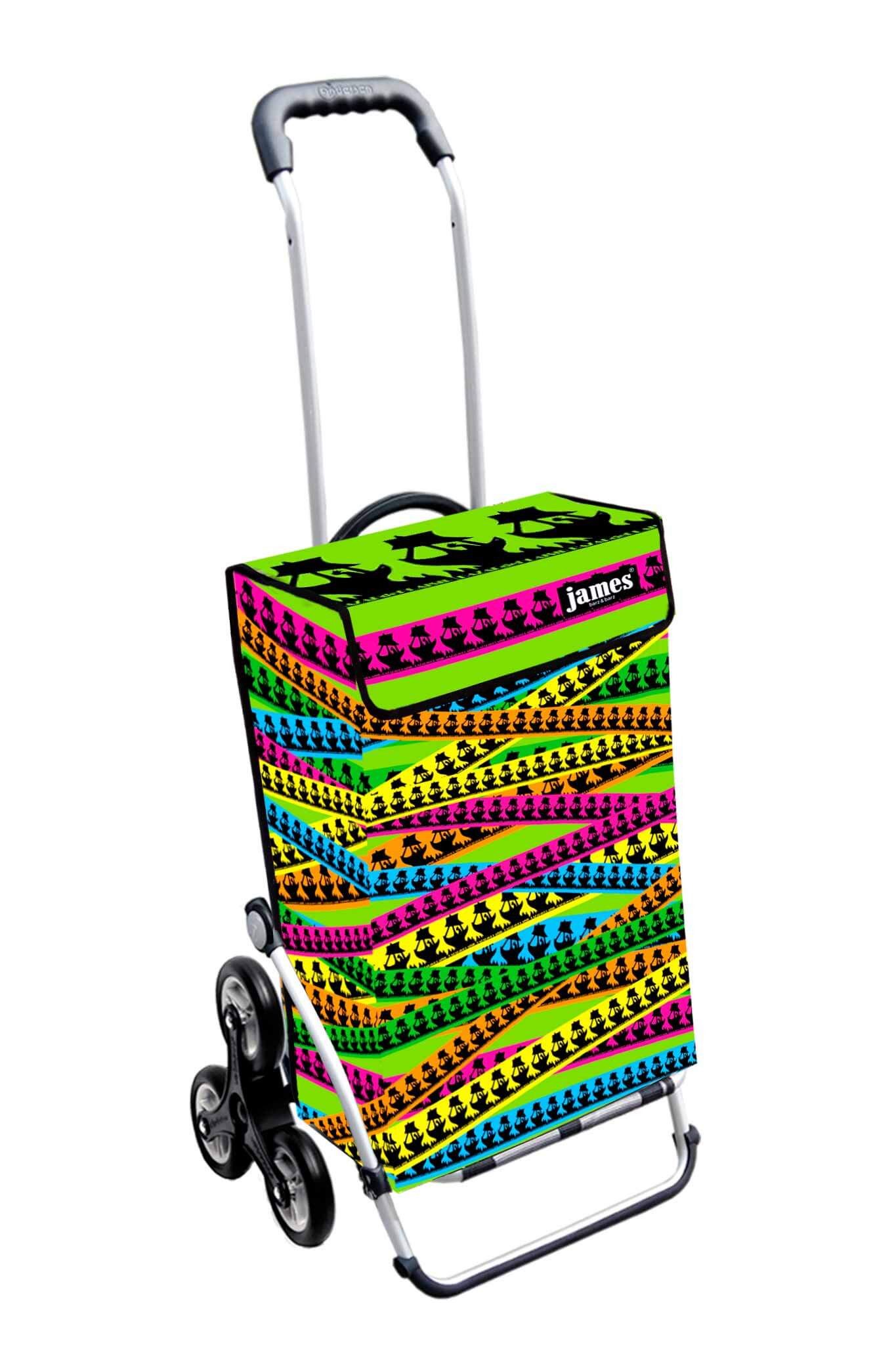 Einkaufstrolley BAZAR-DE-PLAISIR - stabiler Einkaufswagen mit individuellem Design