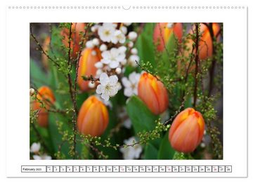 CALVENDO Wandkalender Impressing Sea of Flowers (Premium-Calendar 2023 DIN A2 Landscape)