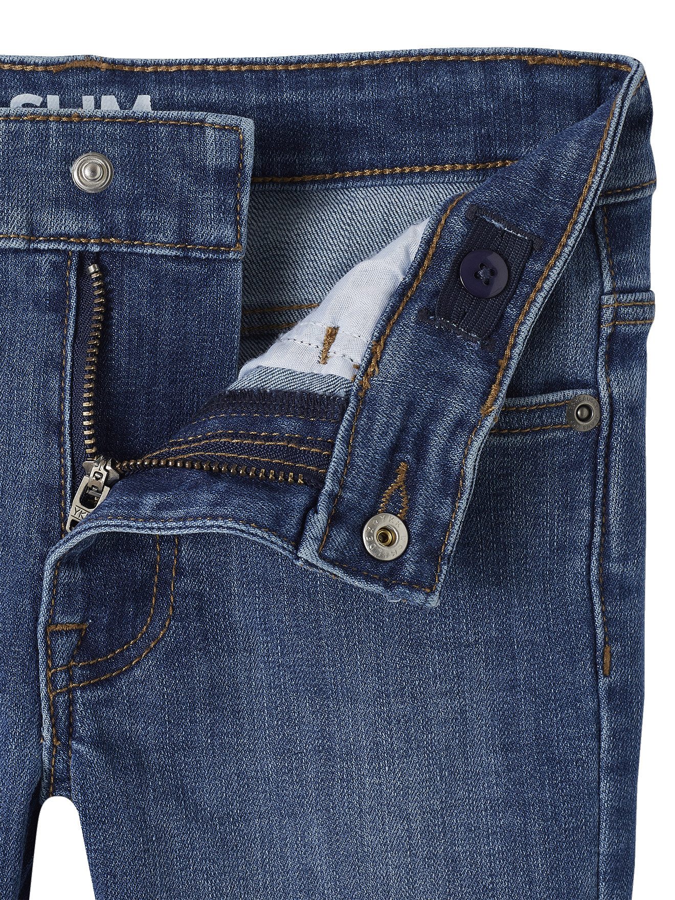vertbaudet Bequeme Jeans Die UNVERWÜSTLICHE, robuste Jungen Jeans, Slim-Fit