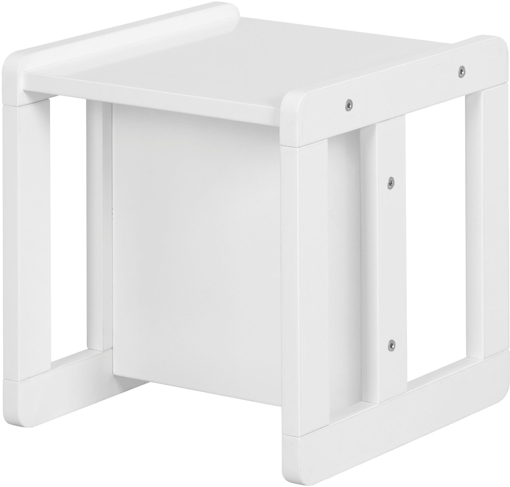 roba® Kindersitzgruppe 3in1, weiß, als Wendehocker mit 3 verschiedenen Höhen verwendbar