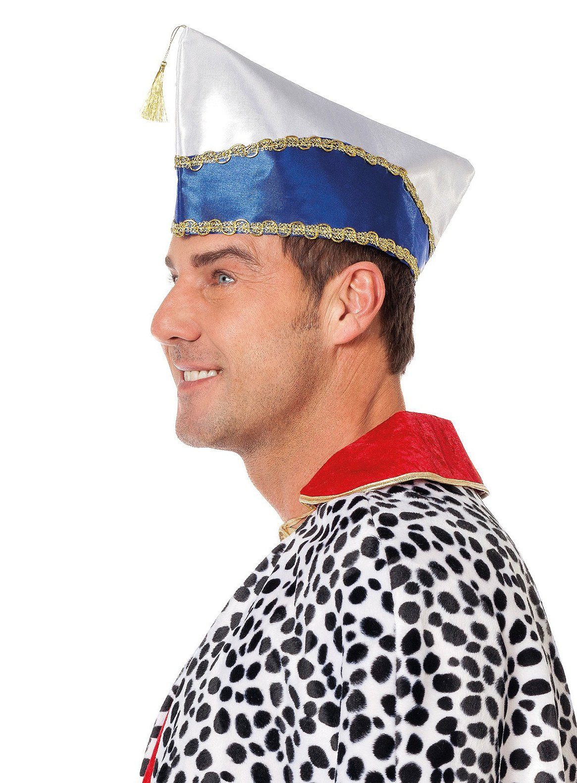 Metamorph Kostüm Narrenkappe blau-weiß - Karnevalsmütze für Faschin, Einfac günstig online kaufen