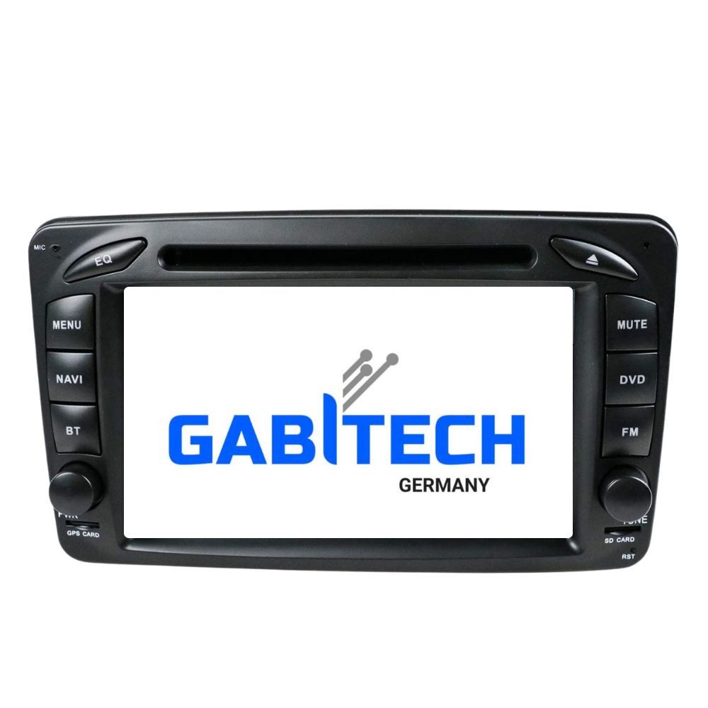GABITECH Android 13 GPS Navi für Mercedes Benz C CLK Viano A-W168 W203 Autoradio (E-Klasse (W210) G-Klasse (W463) ML (W163) SLK Viano und Vito)