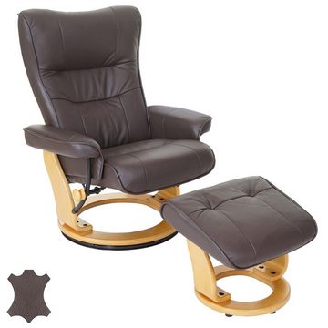 MCA furniture Relaxsessel Edmonton, Dicke Polsterung, Inkl. gepolstertem Fußhocker, Markenware von MCA