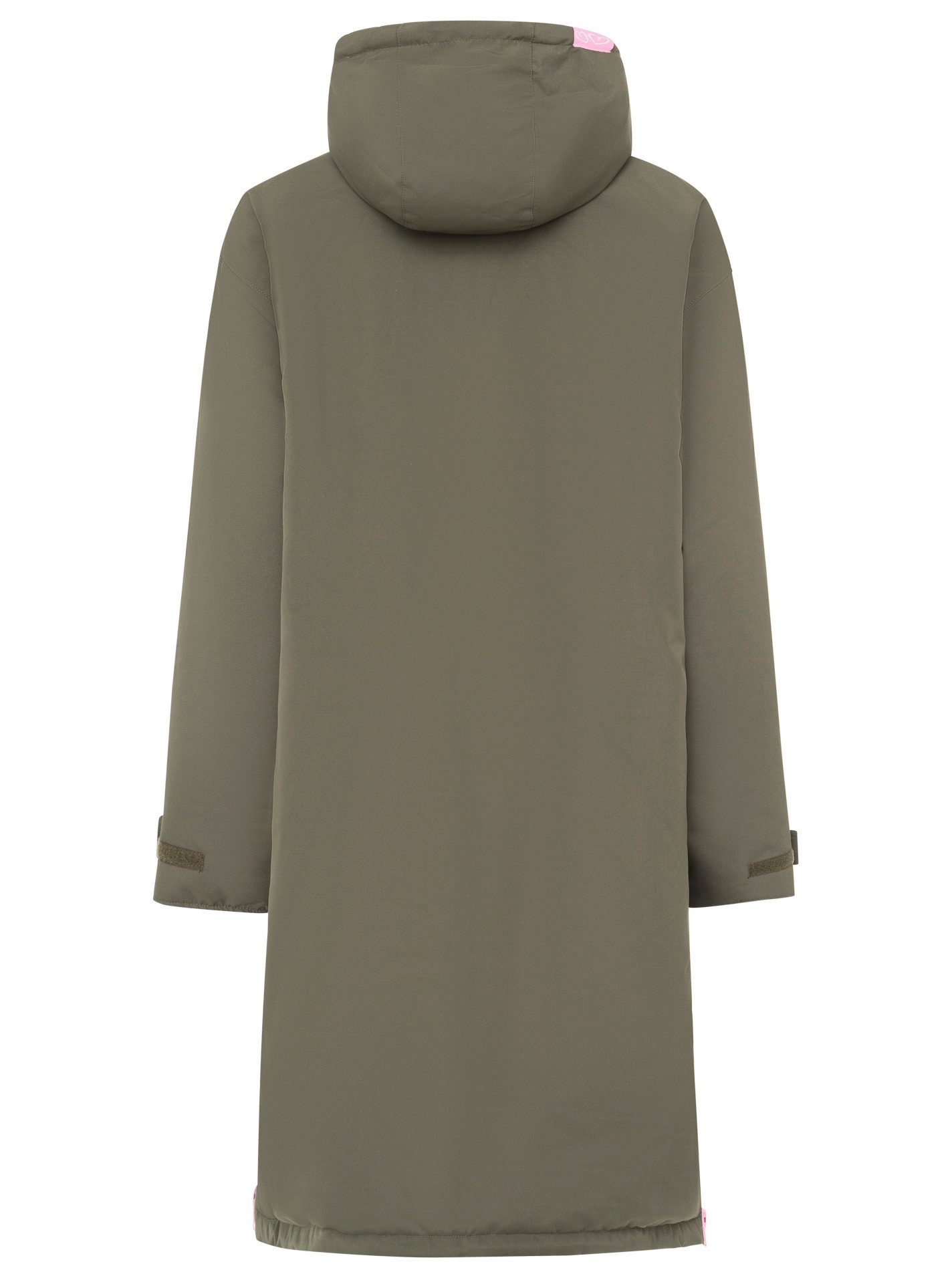 Zwillingsherz Parka Kapuze, Reißverschluss, Seitliche Taschen, Weiches Inne günstig online kaufen