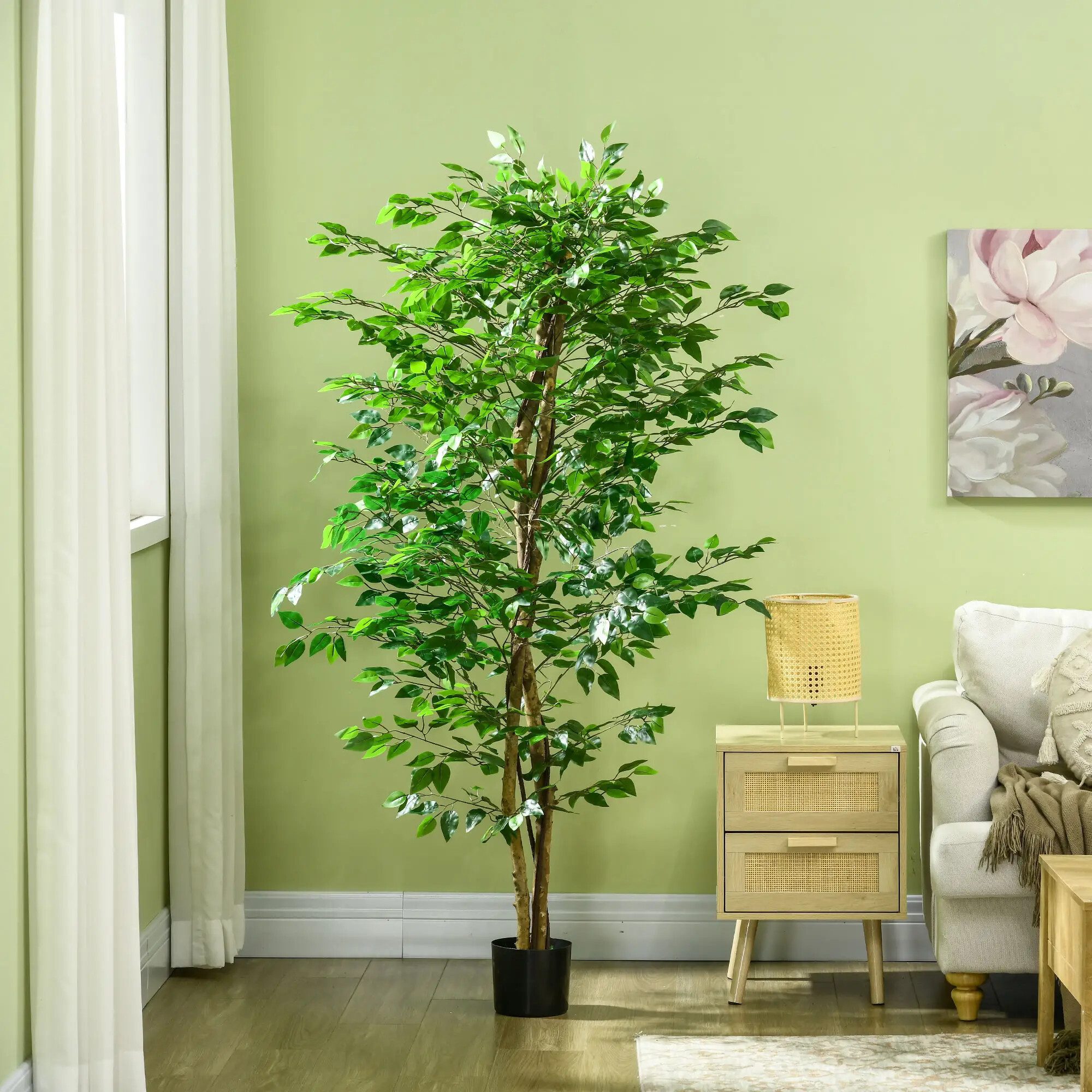 Kunstpflanze Künstliche Pflanzen Deko für Wohnzimmer, günstig online kaufen