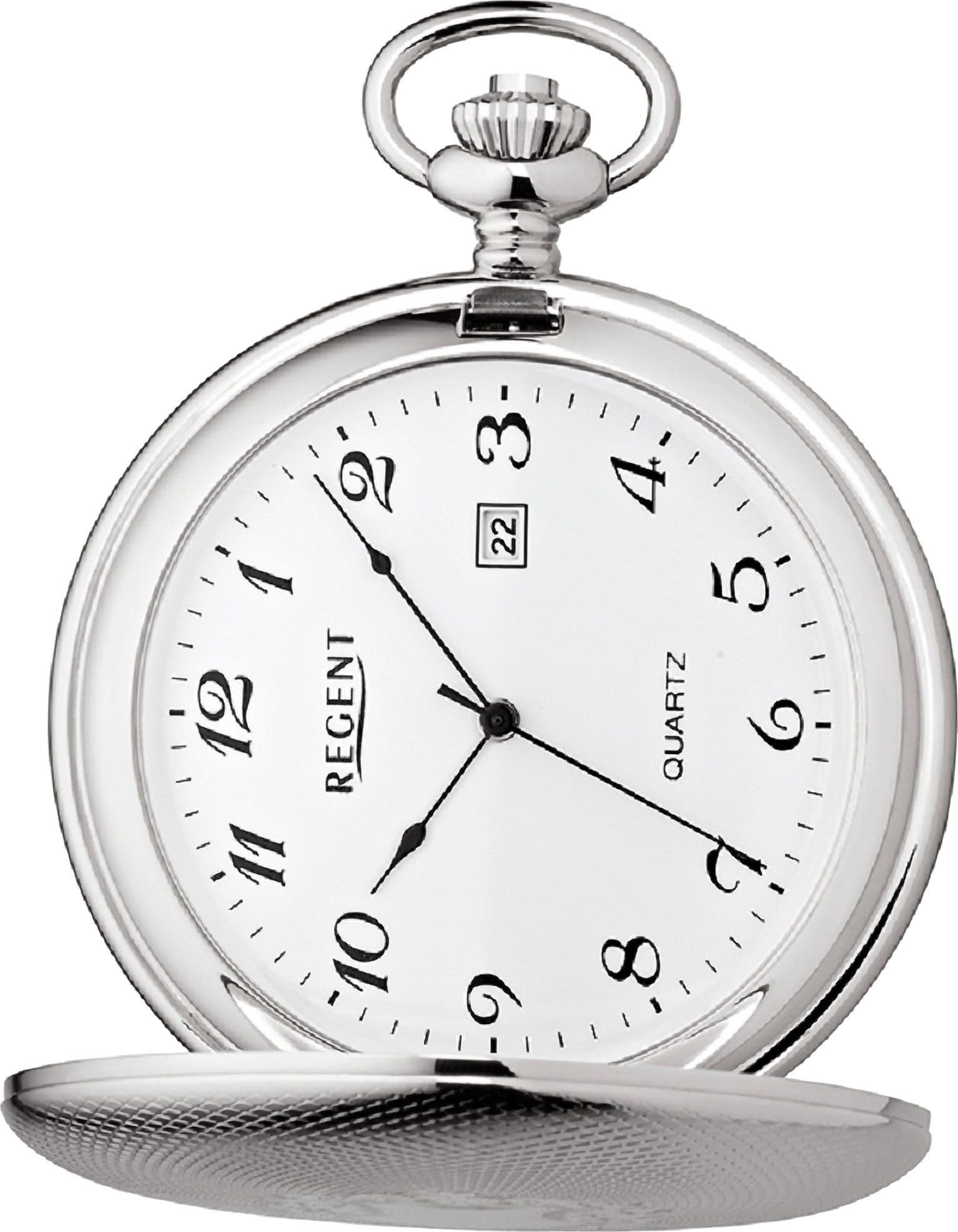 Regent Taschenuhr Regent Herren Taschenuhr Analog Gehäuse, (Analoguhr), Herren Taschenuhr rund, extra groß (ca. 51mm), Metall, Elegant