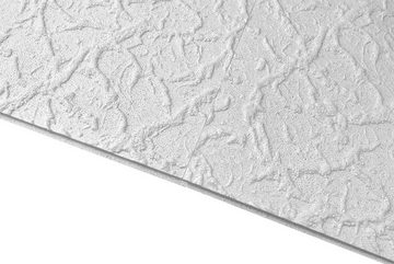 marbet design Wanddekoobjekt MANHATTAN (2 qm Deckenplatten aus Styropor - 50x50cm EPS Wand- und Deckenverkleidung weiße Platten Dekor formfest)