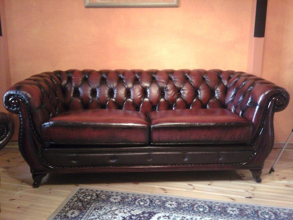 3-Sitzer Chesterfield Manchester Chesterfield-Sofa Sofa 3er Salottini Couch