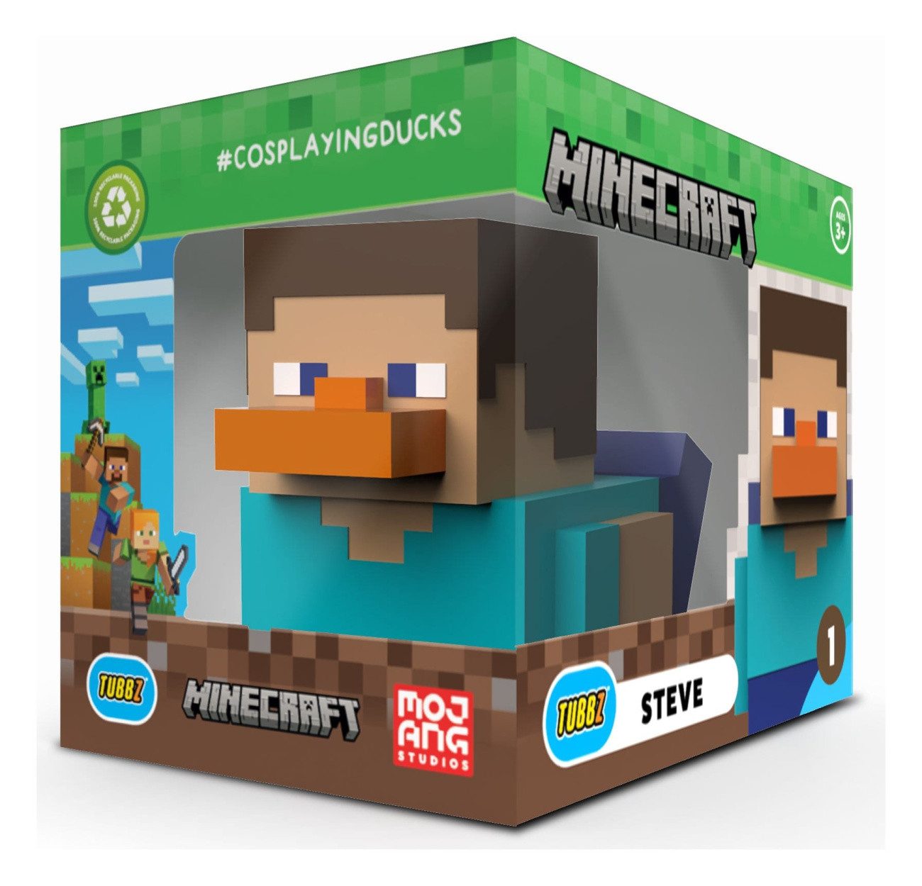 Numskull Merchandise-Figur Minecraft Tubbz PVC Figur Steve Boxed Edition 10 cm