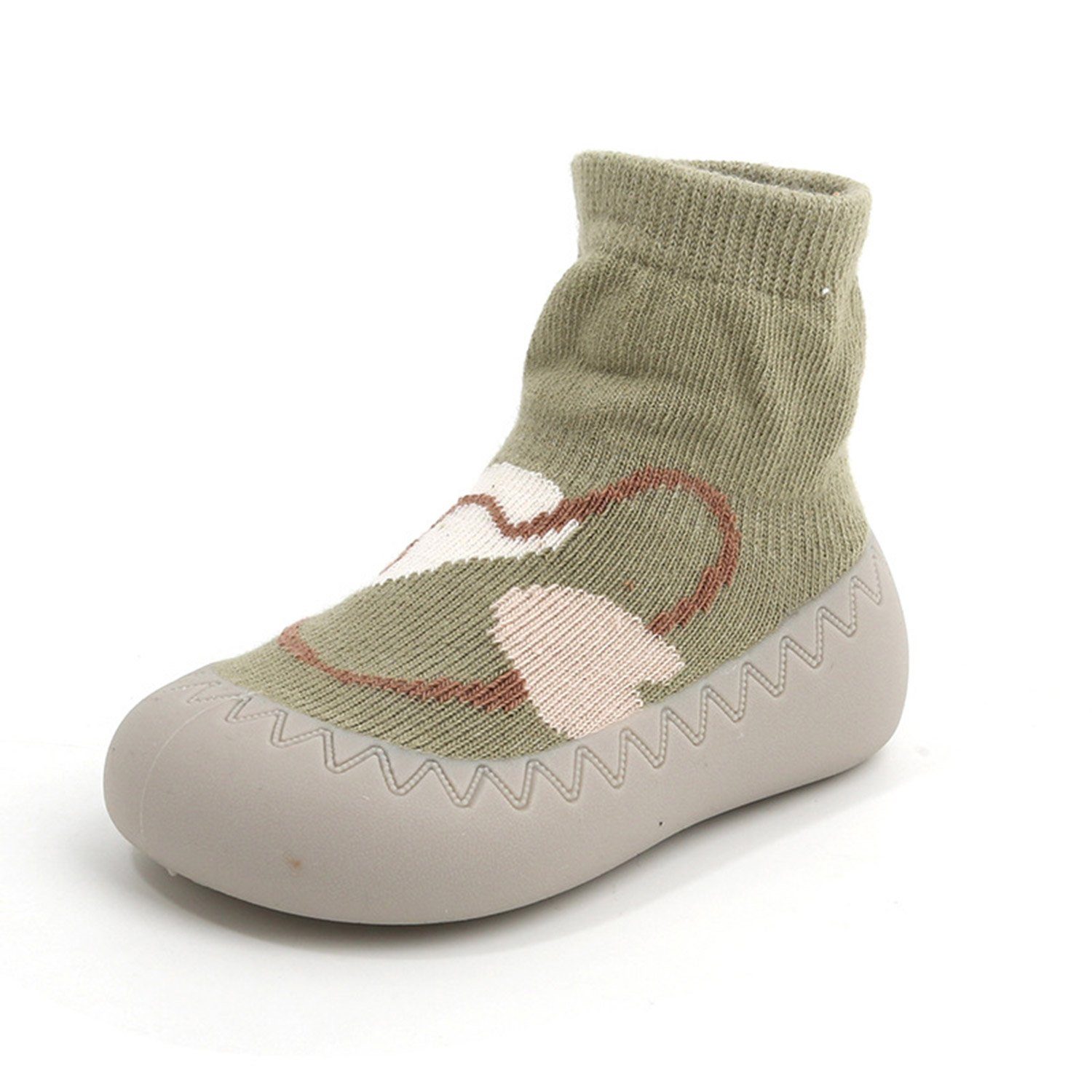 MAGICSHE Baby Stricken Lauflernschuh Kinderschuhe hellgrün Sockenschuhe