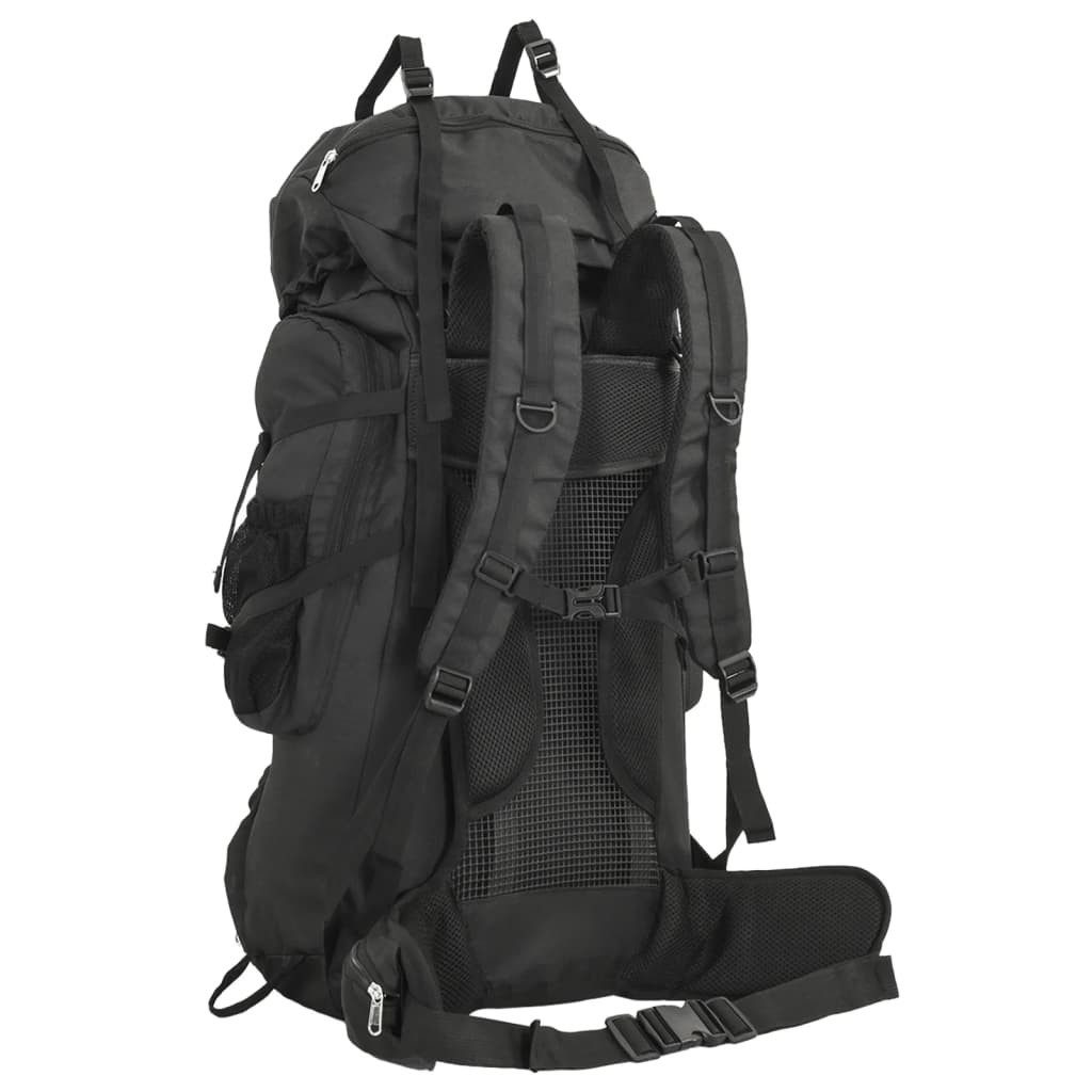 vidaXL Wanderrucksack 100 L Rucksack Bergrucksack Wanderrucksack Trekkingrucksack Schwarz 10