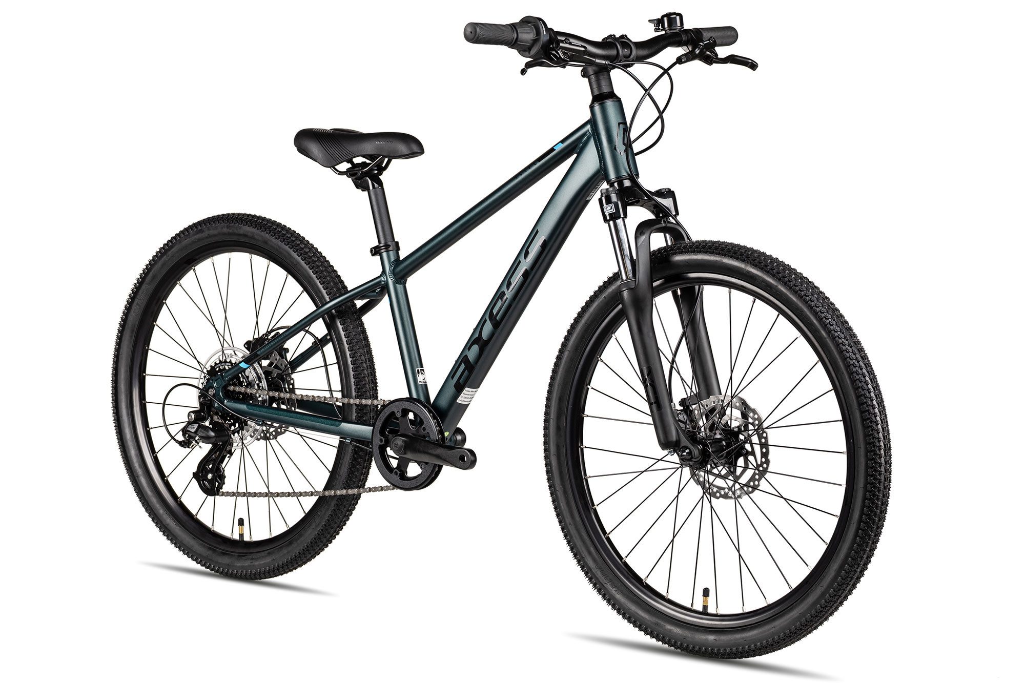 Axess Mountainbike Stipe 24 Pro, 7 Gang Shimano Altus RD-M-310 Schaltwerk, Kettenschaltung, hydraulische Scheibenbremse grün