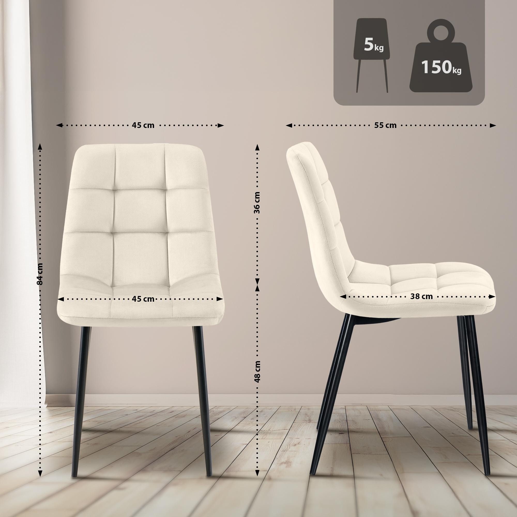CLP Esszimmerstuhl Tilde (4er Set), mit günstig online kaufen