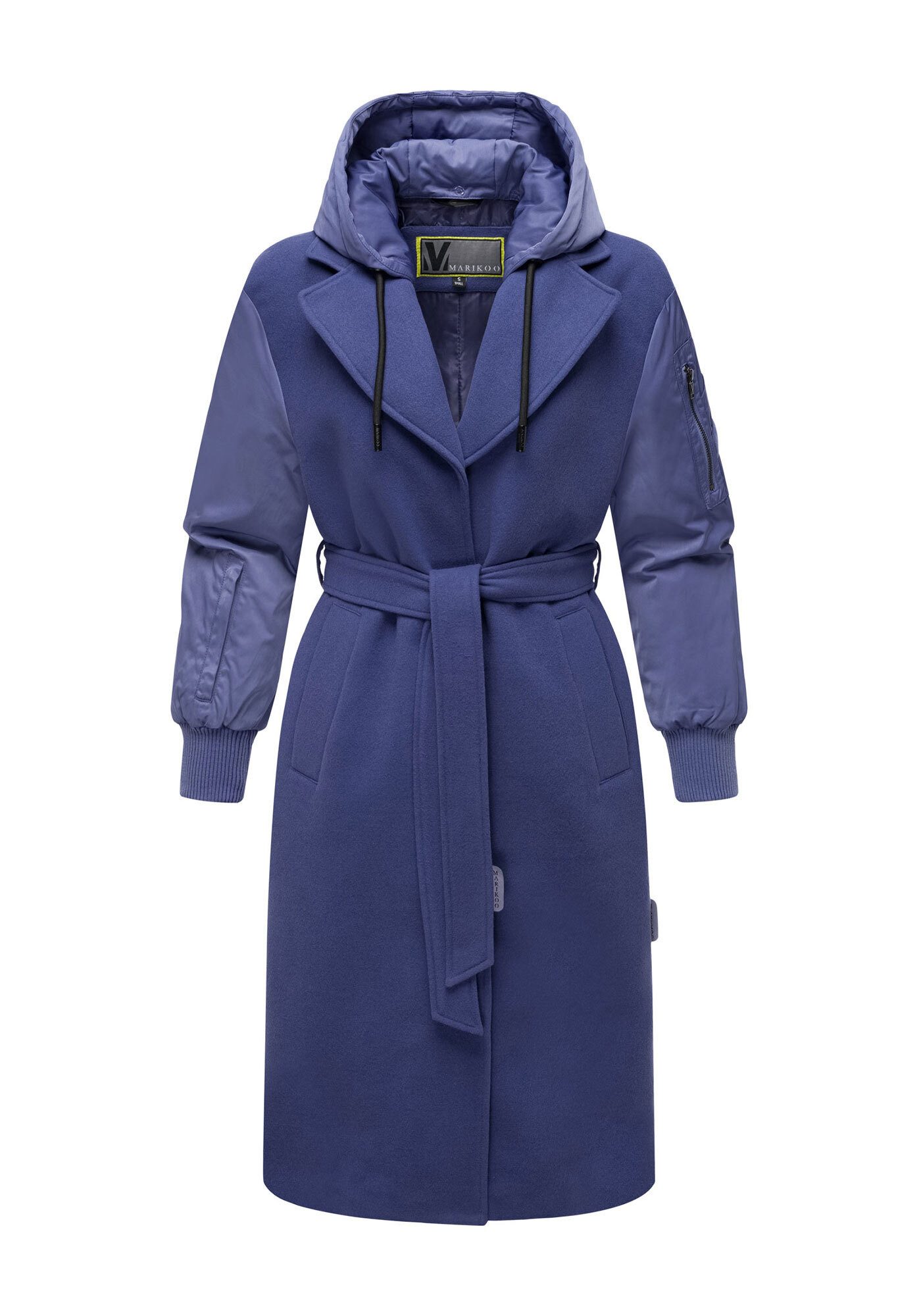 Marikoo Winterjacke Tjadee Langer Wickelmantel – Bild 4 von 5