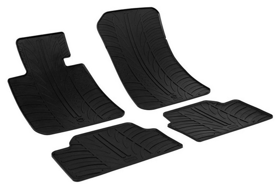 AZUGA Auto-Fußmatten Gummi-Fußmatten passend für BMW 1er (E87) ab 2004-9/2011,  für BMW 1er 5-türer