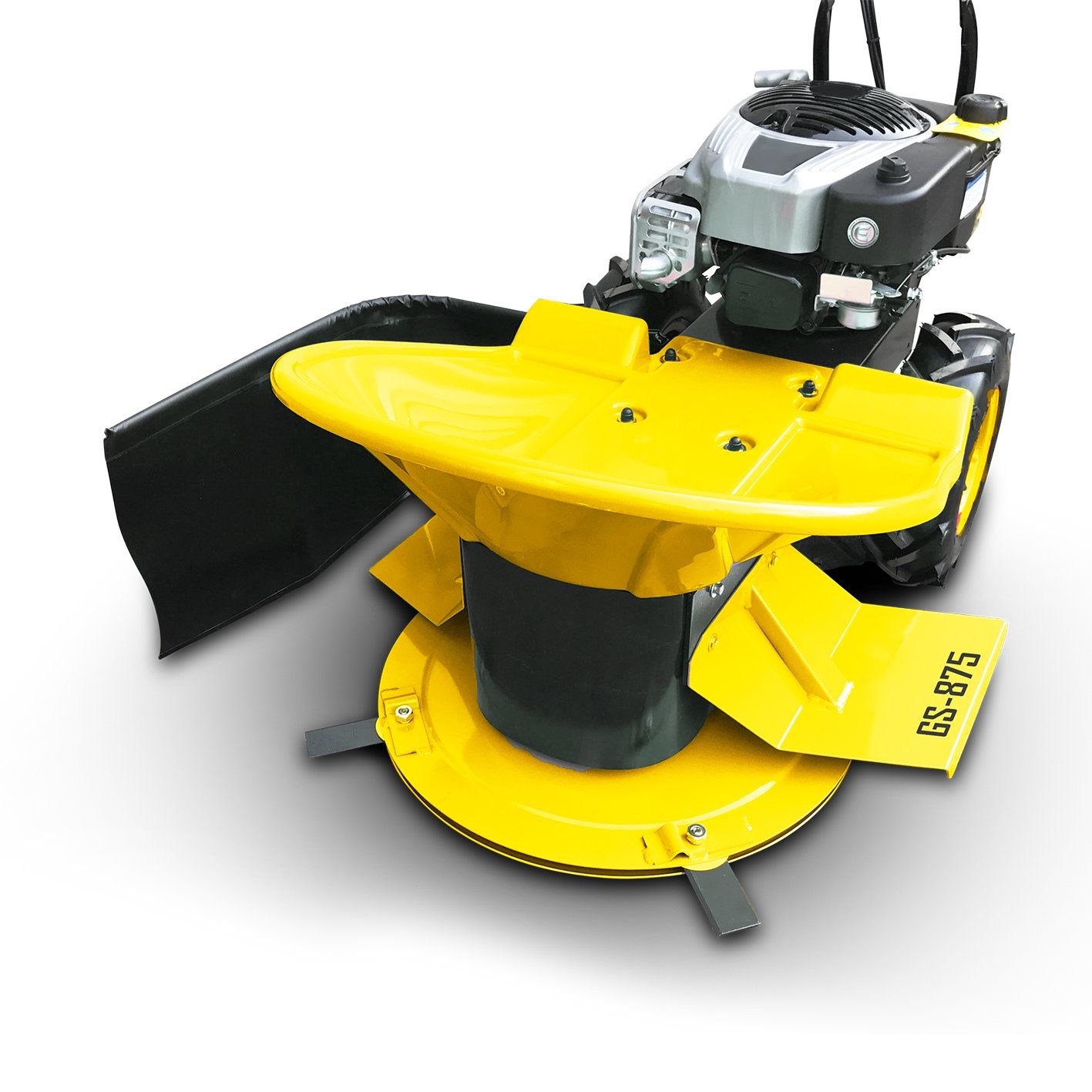 BAMATO Benzinrasenmäher GS-875 + SEAT, 64 cm Schnittbreite, Hochgrasmäher, Hochgrasschneider, 4 bewegliche Messer