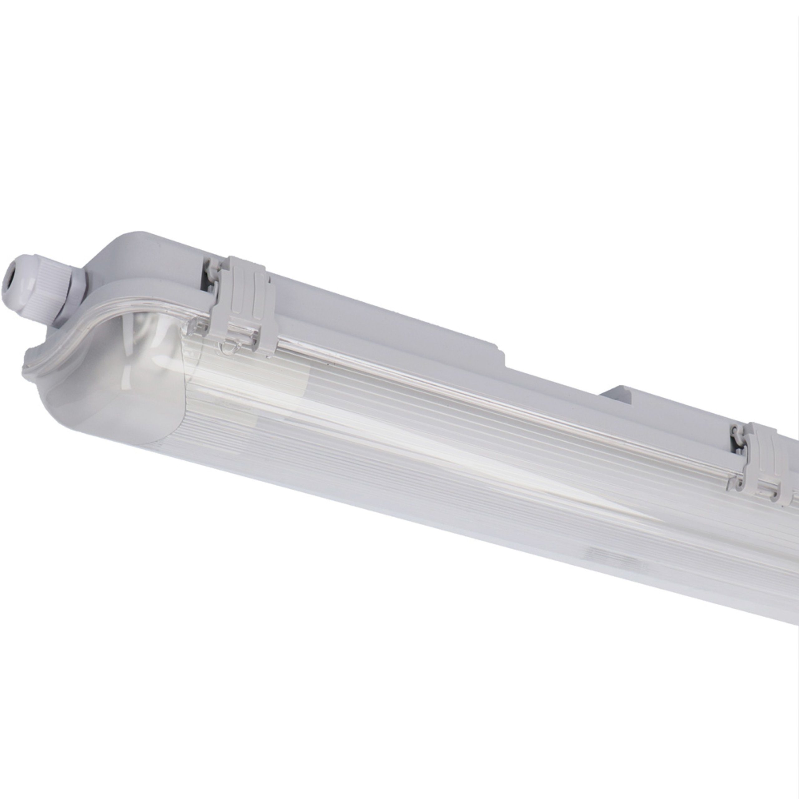 Feuchtraumleuchte, LED Deckenleuchte Basic IP65 2x LED-Röhren mit LED's LED, light cm 2400113_04 18W 120 neutralweiß