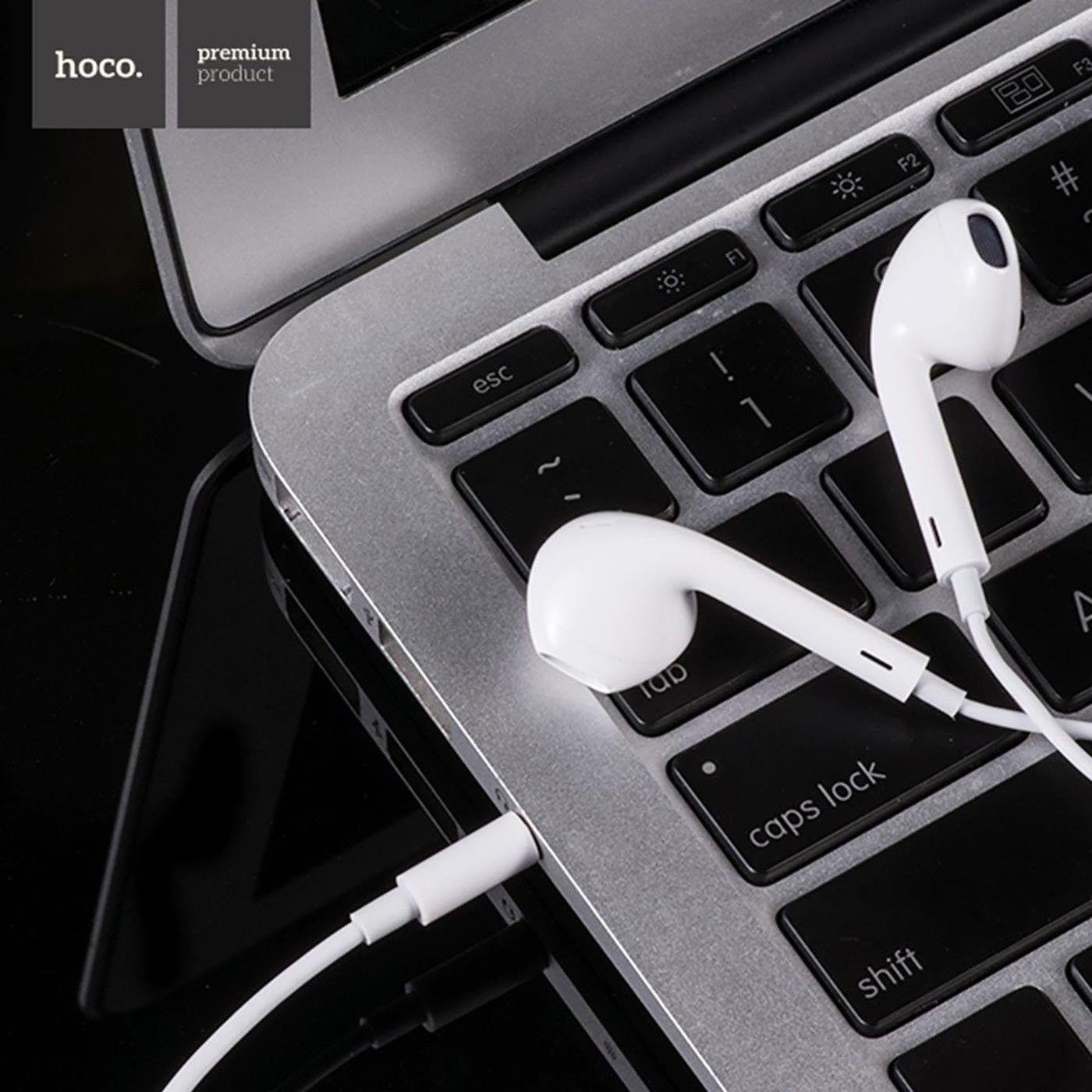 HOCO M1 3,5mm Klinke Smartphone-Headset (Köpfhörer mm Headset Mikrofon Beat) 3.5 In Ear Klinke mit