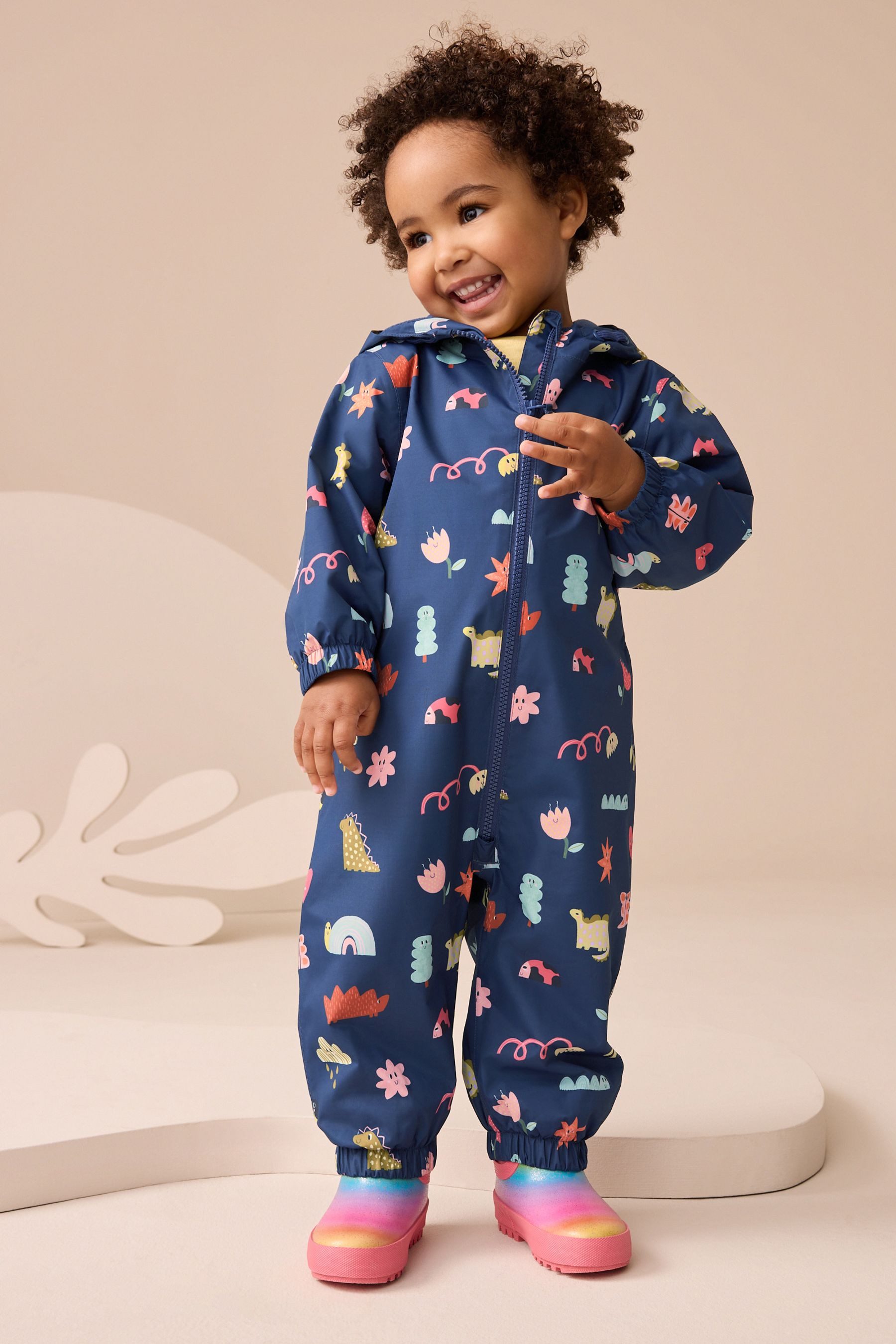 Next Regenoverall Wasserdichter gemusterter Matschanzug (1-tlg)