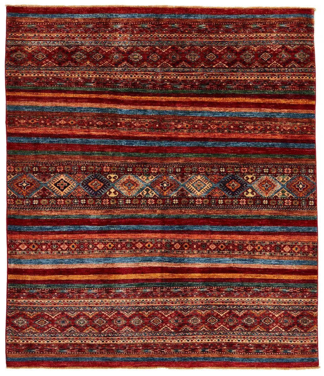 Orientteppich Arijana Shaal 158x180 Handgeknüpfter Orientteppich, Nain Trading, rechteckig, Höhe: 5 mm