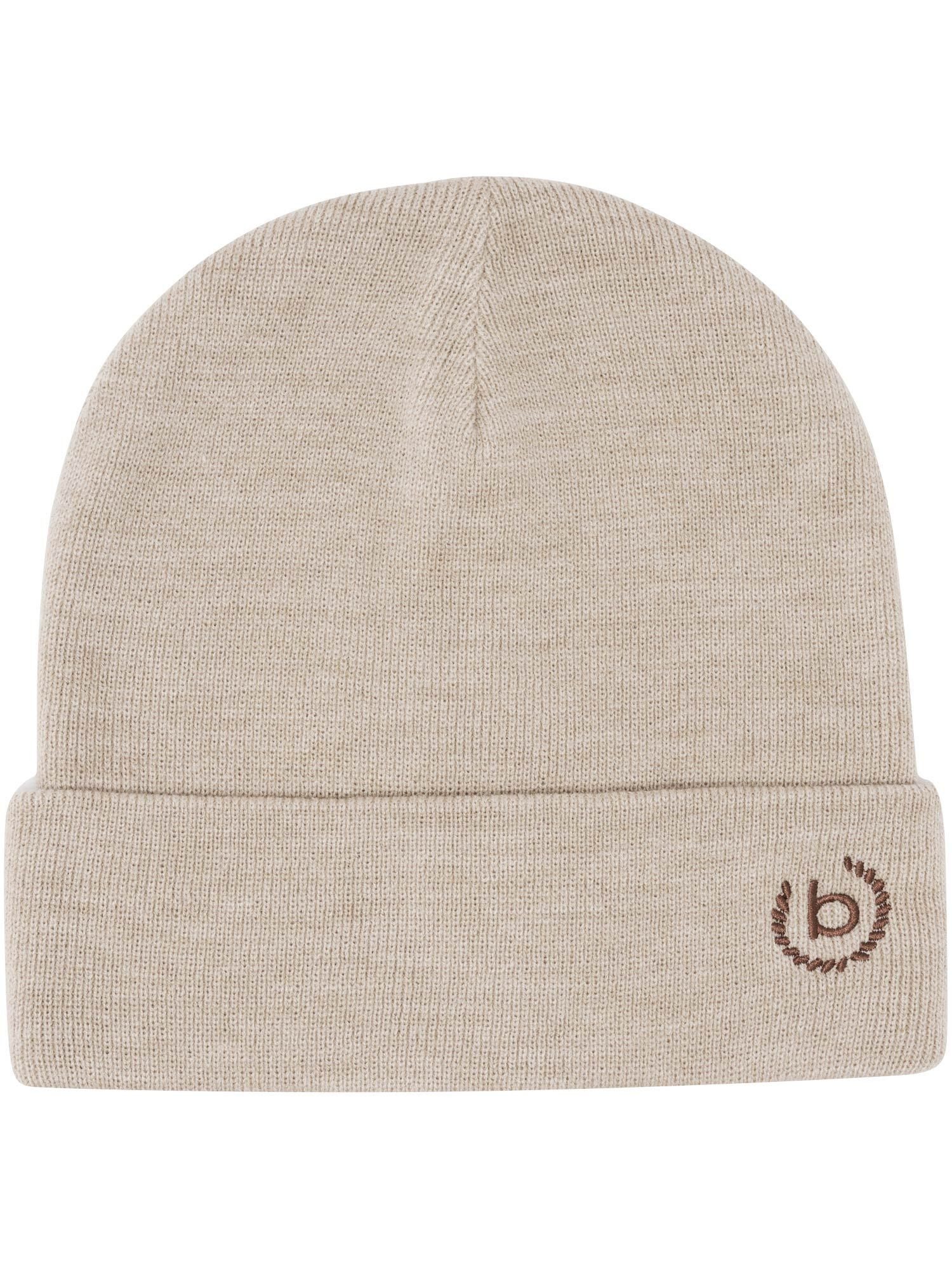 bugatti Strickmütze Einfarbige bugatti Beanie mit breitem Rand