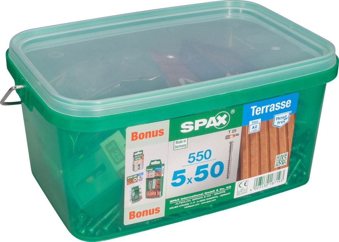 SPAX Terrassenschraube Spax Terrassenschrauben 5.0 x 50 mm TX 25 - 550