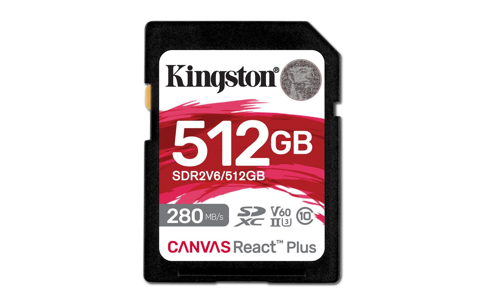 Kingston 512GB Canvas React Plus SDXC UHS-II 280R/150W U3 V Speicherkarte