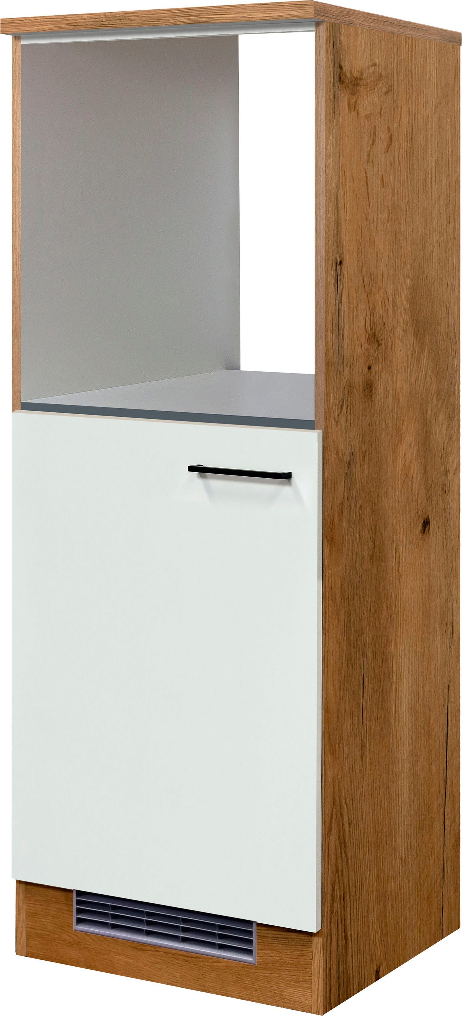 Flex-Well Backofen/Kühlumbauschrank Vintea (B x H x T) 60 x 168,5 x 60 cm, mit Metallgriffen | Kühlschrankumbauschränke