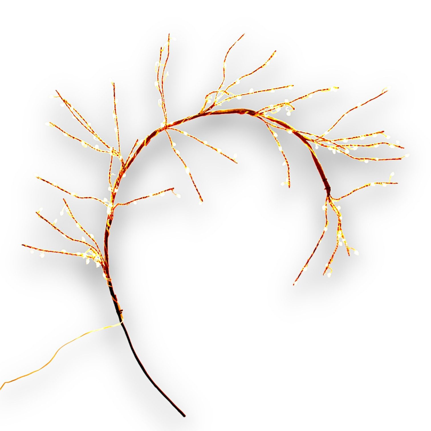 Arnusa LED-Leuchtzweig Lichterzweig 120 cm warmweiß Leuchtbaum, 160-flammig günstig online kaufen