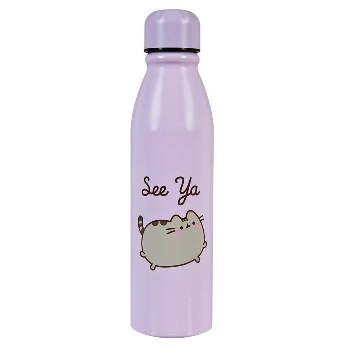 Pusheen Trinkflasche 600 ml Wasserflasche Aluminium Mehrfarbig Schule Freizeit