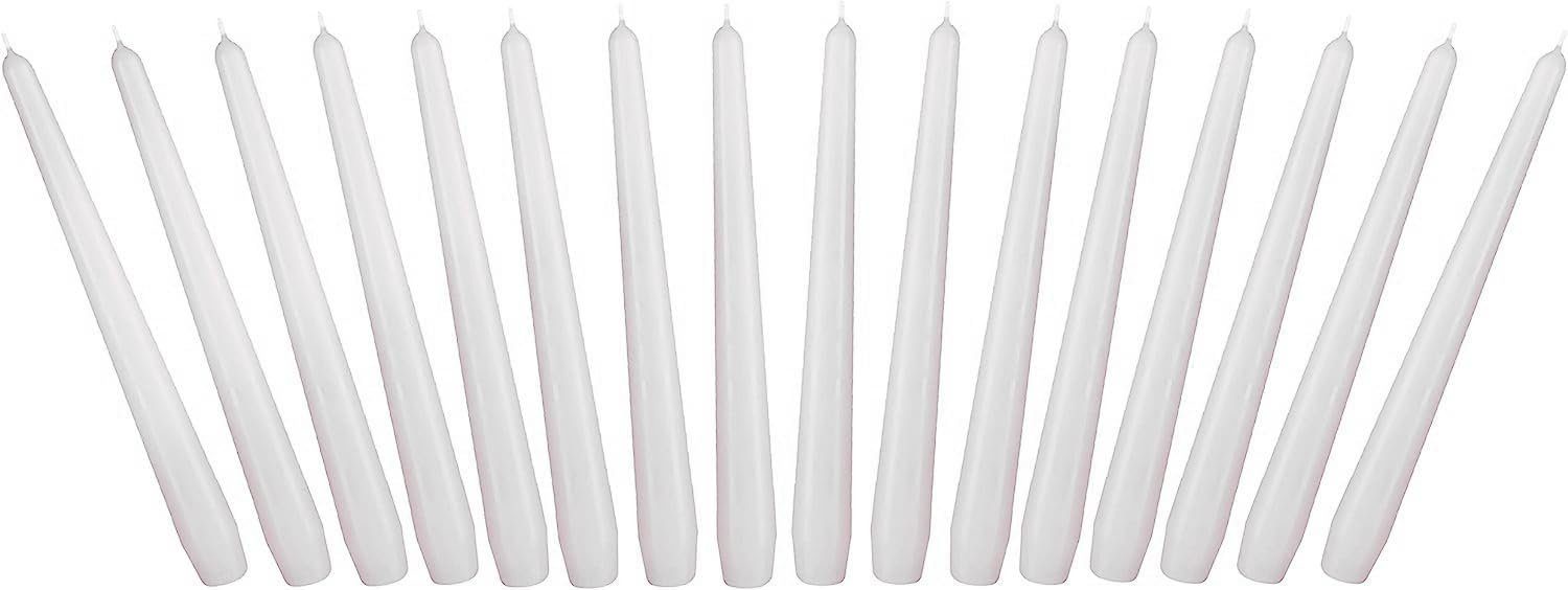 BRUBAKER Spitzkerze für Kerzenständer und Kerzenhalter - (Leuchterkerzen Set, 16-tlg), lange, tropffreie Deko Kerzen mit langer Brenndauer