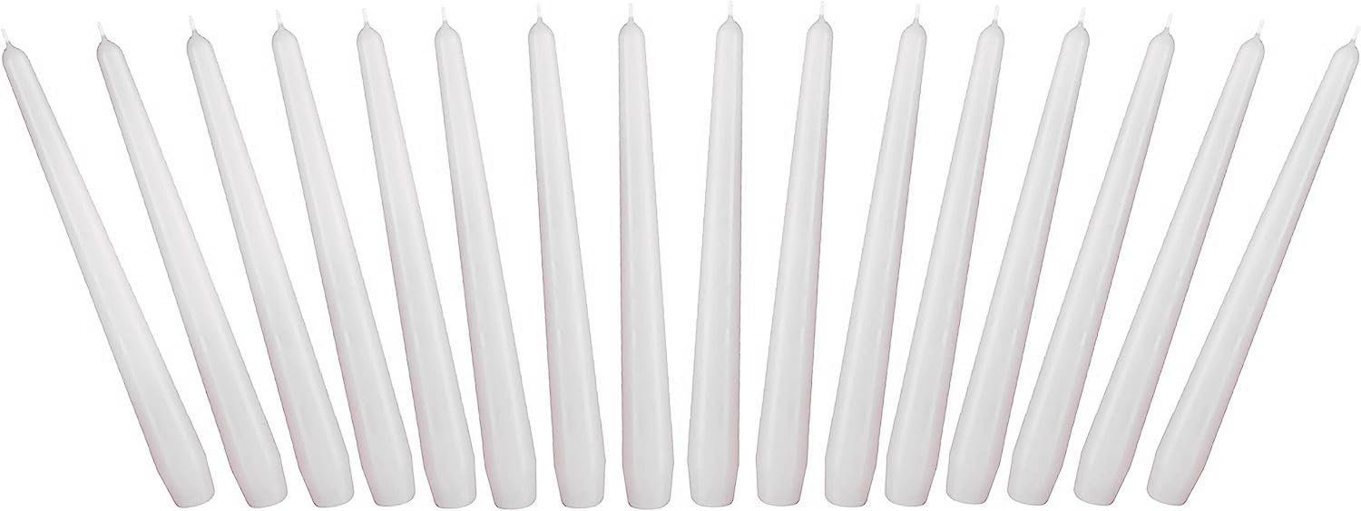 BRUBAKER Spitzkerze für Kerzenständer und Kerzenhalter - (Leuchterkerzen Set, 16-tlg), lange, tropffreie Deko Kerzen mit langer Brenndauer