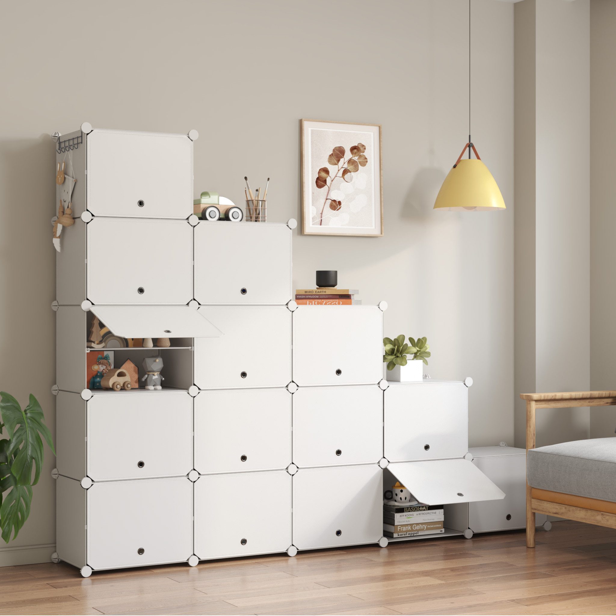 Mondeer Schuhregal Schuhschrank, mit Tür, Staub- und Wasserabweisend, für 3 günstig online kaufen