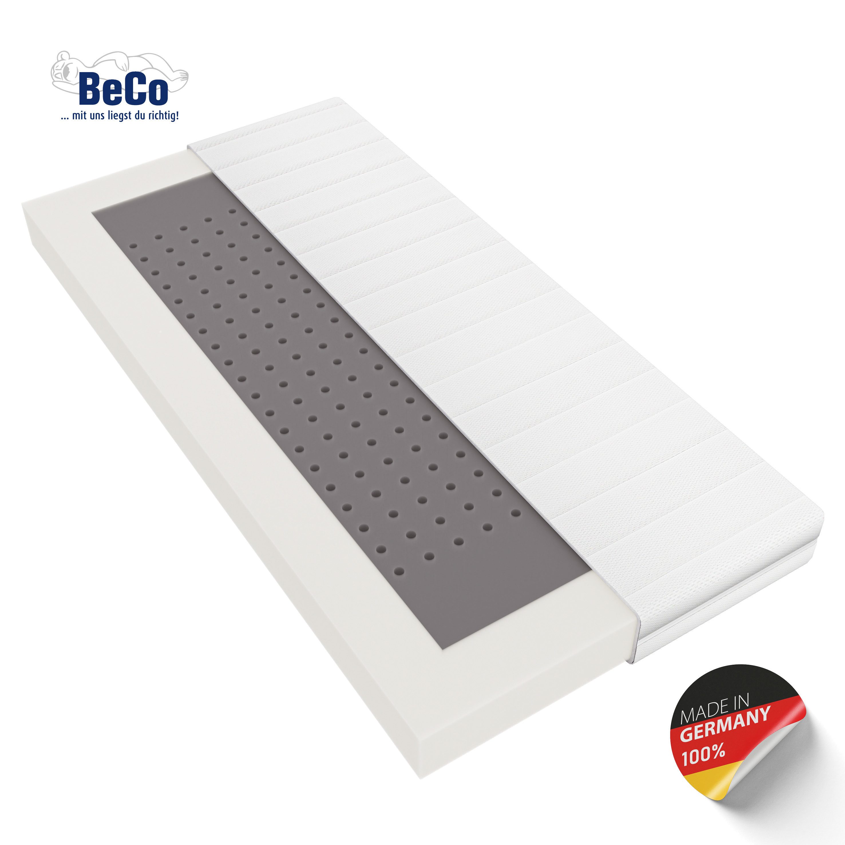 Babymatratze Kindermatratze BeCo Kaja, ergonomisch, hygienisch und strapazierfähig, Beco, 11 cm hoch, Note GUT (2,2) der Preistipp bei Stiftung Warentest (Ausgabe 09/2024)