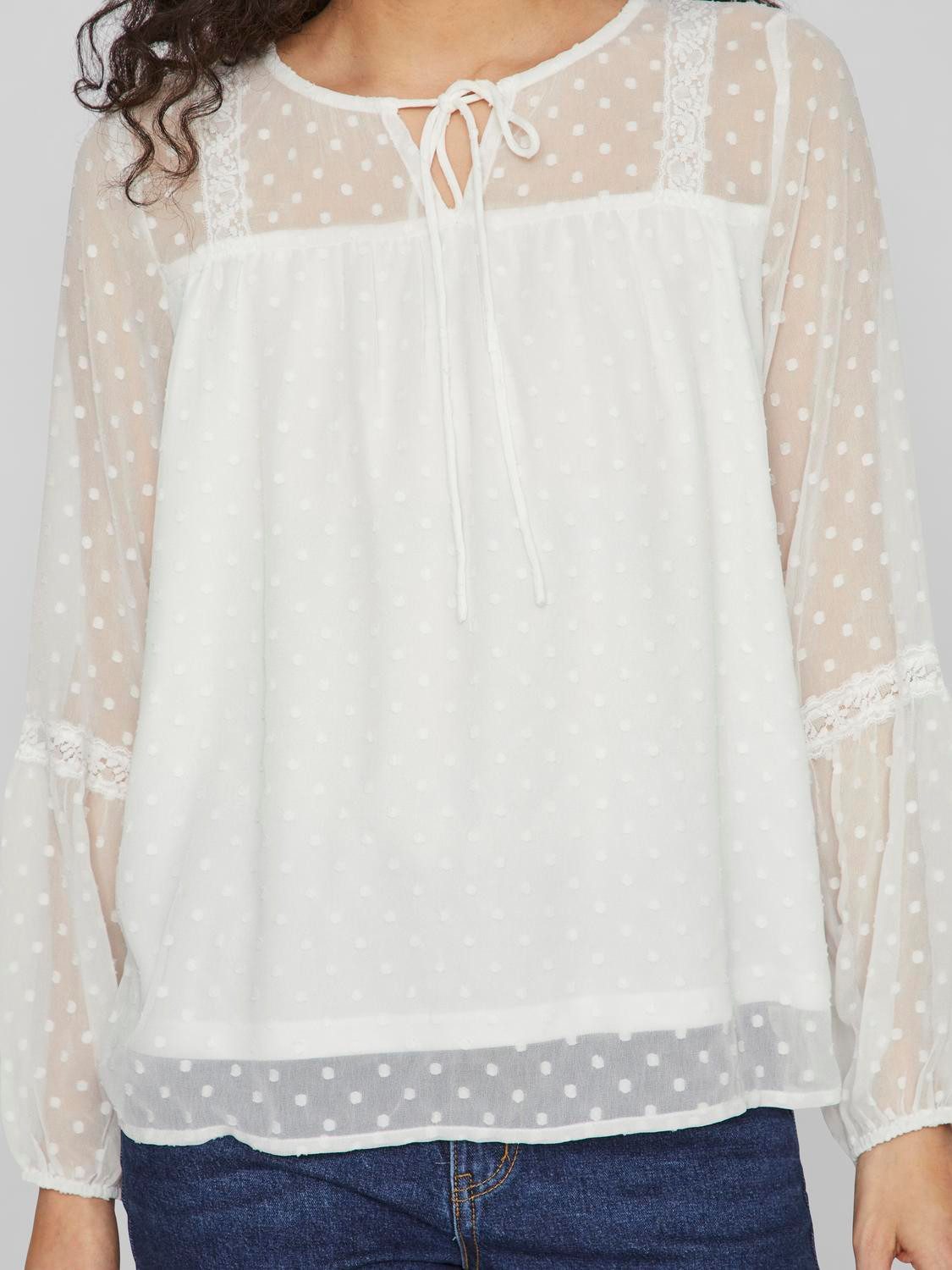 Vila Blusenshirt VIEDEE L/S TOP - NOOS