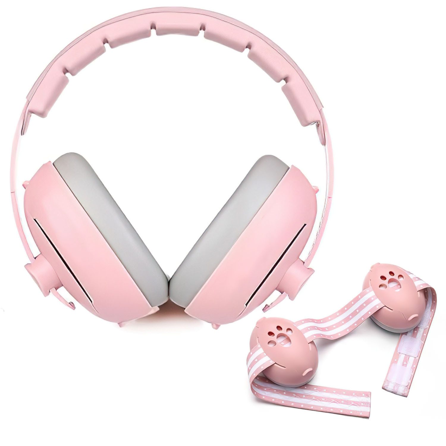 Refined Living Kapselgehörschutz Gehörschutz Baby 2-in-1für Baby Bis 5 Jahren 27dB Kopfhörer Lärmschutz, (Drei Lagen geräuschreduzierender Schaumstoff , Hypoallergenes Material, Reise Feiern Alltägliches Leben Lärmschutz den Schlaf Unterwegs), Autismus Kapselgehörschützer Verhindert Gehörschäden und Verbessert